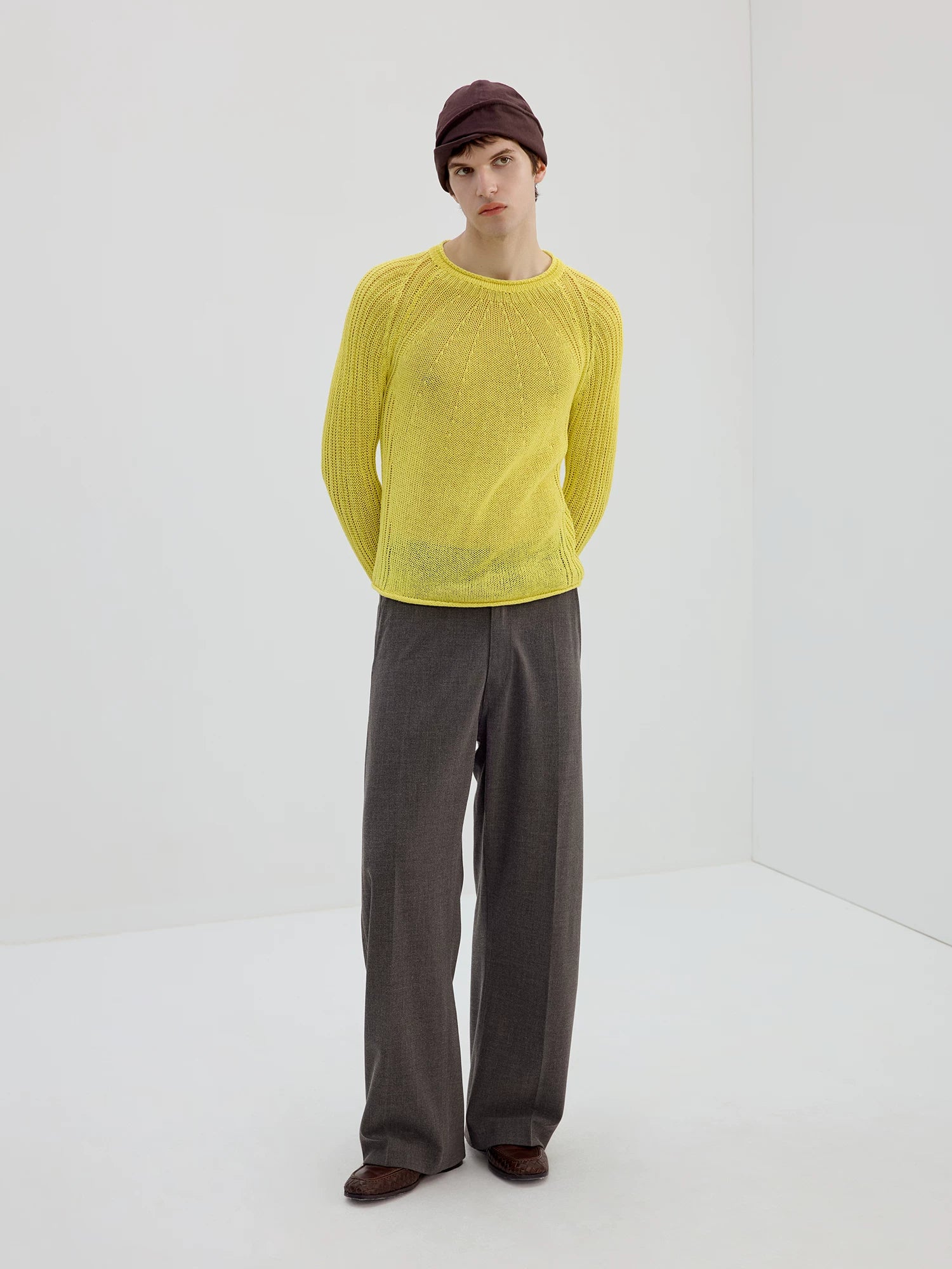 Sunmesh Sheer Knit Sweater