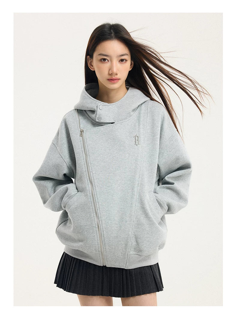 Metro Drape Moto Hoodie Jacket