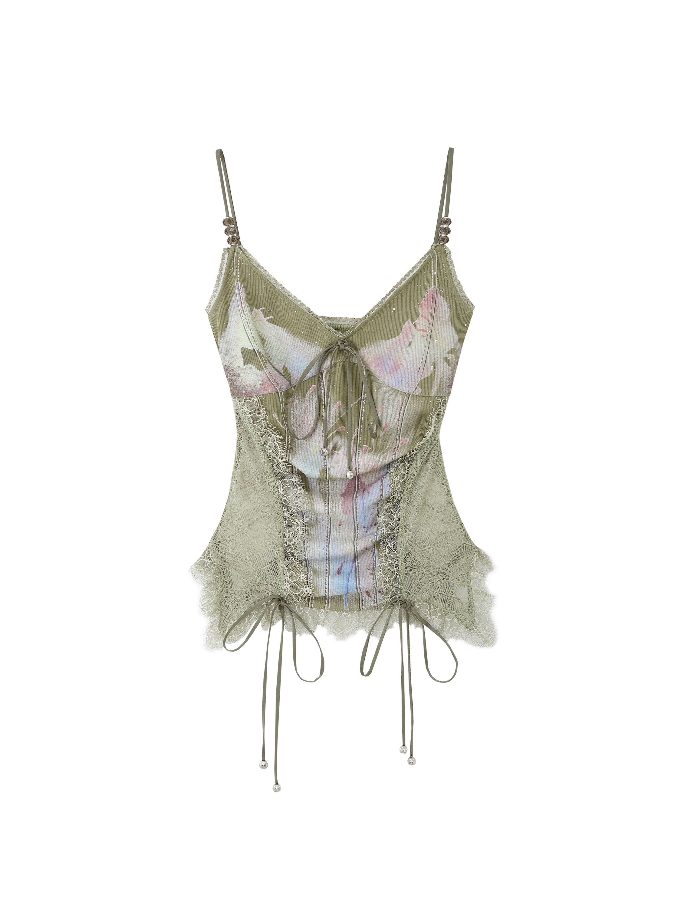 De la camisole de corset en dentelle akiva