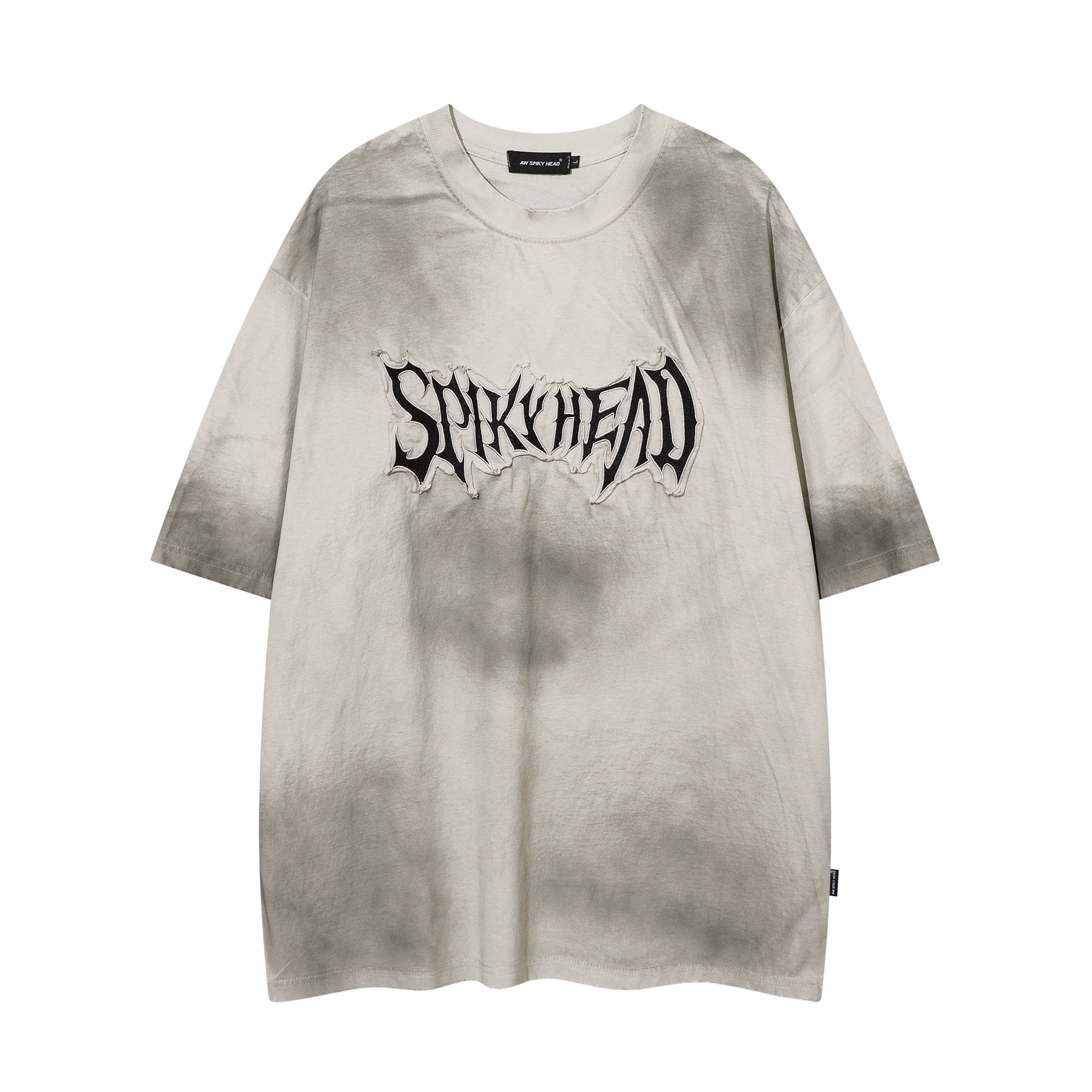 Men's Graphic Letter-Print Washed Short-Sleeve Tee