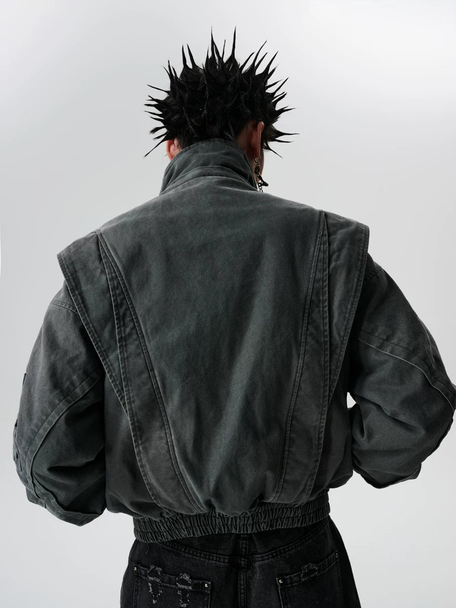 Ashfall Faux Fur Hooded Bomber Jacket