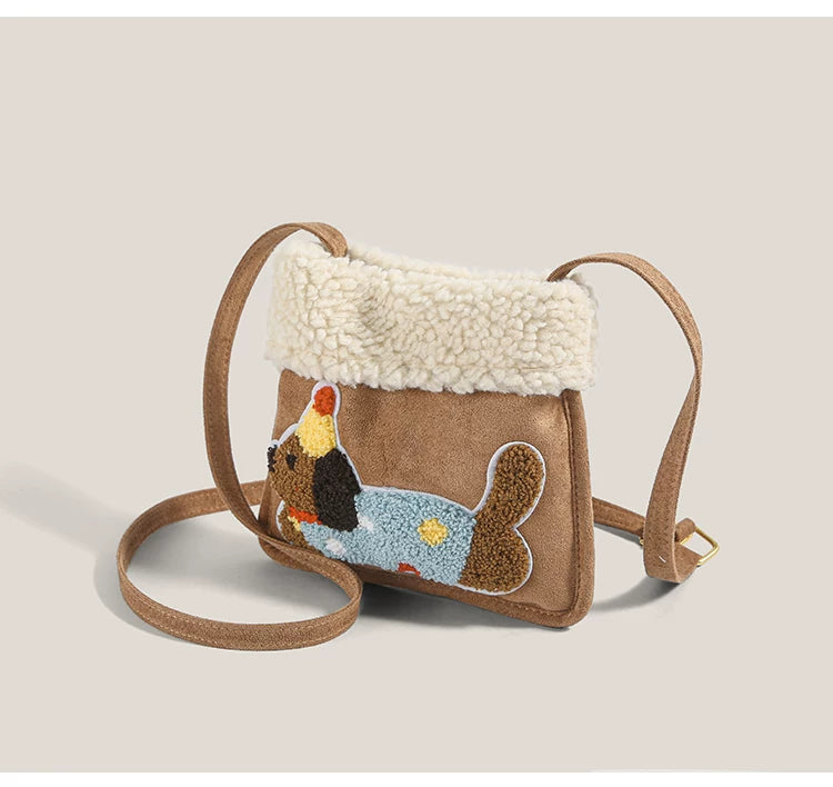Cozy Pup Party Fleece Mini Crossbody