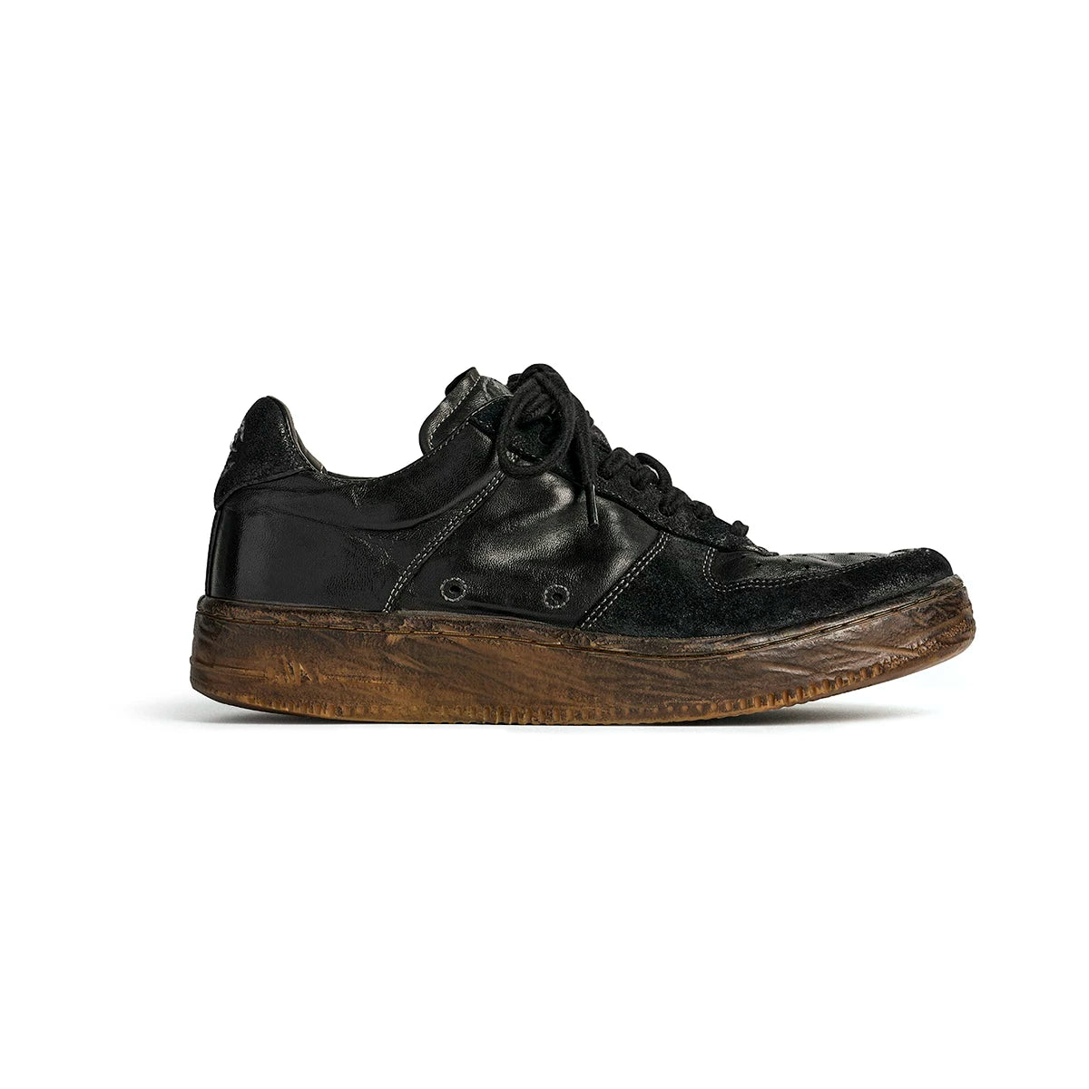 Vintage Leather Court Sneakers