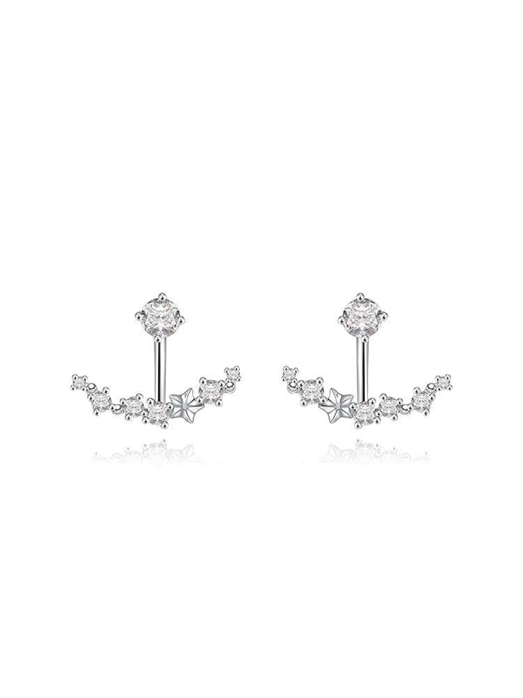 Starship Crystal Ear Jacket Earrings - view 1