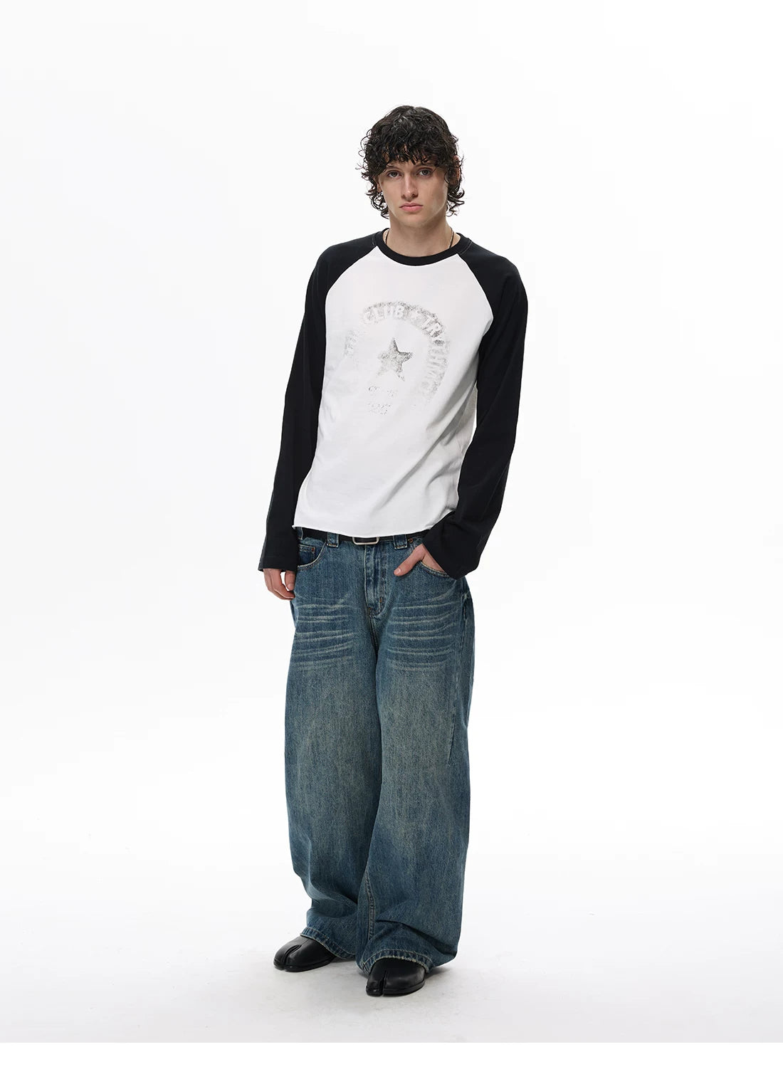 Faded Club Star Raglan Tee