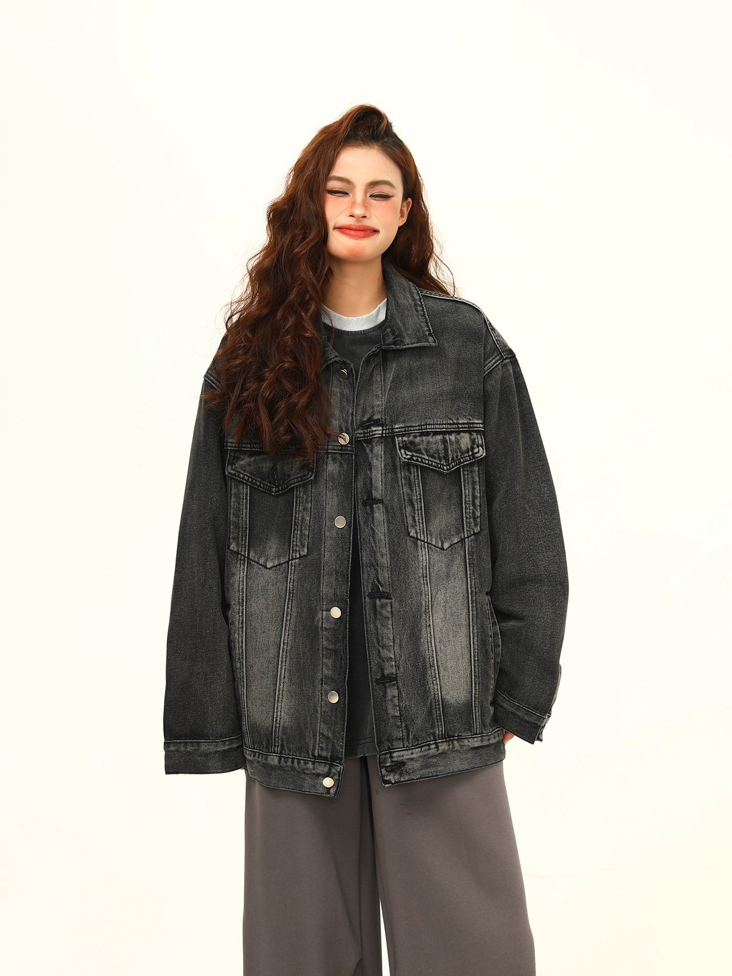 Urban Fade Oversized Denim Jacket