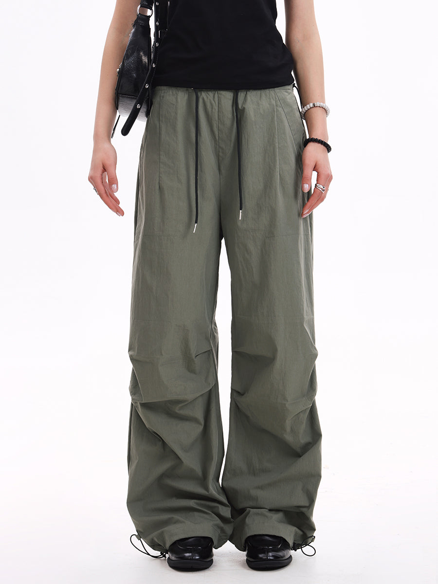 Parachute Wide-Leg Track Pants