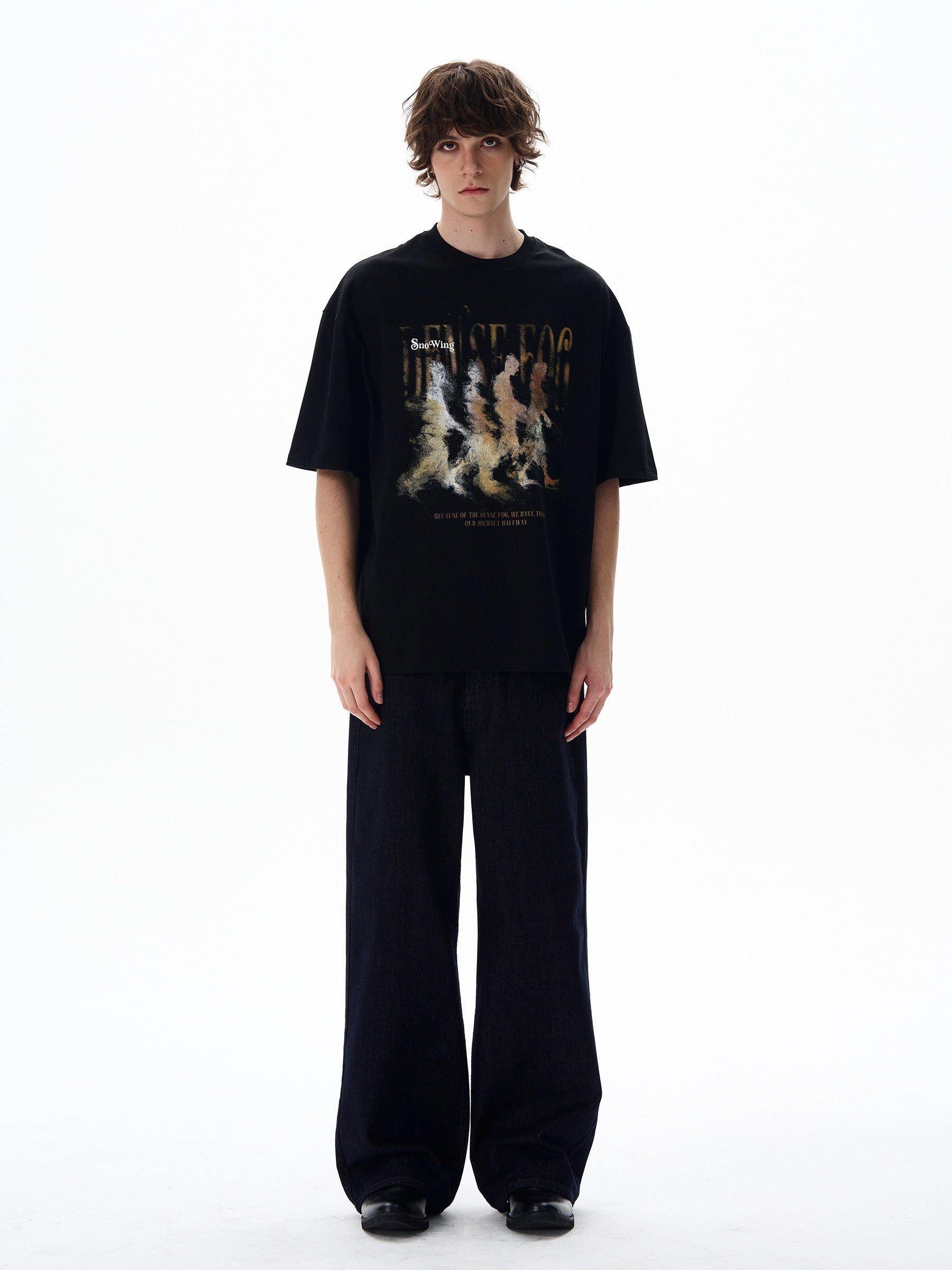 Dense Fog Graphic Oversized Tee