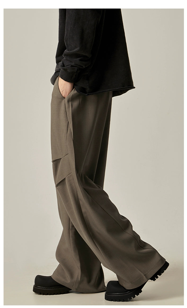 Noir Flow Wide-Leg Trousers