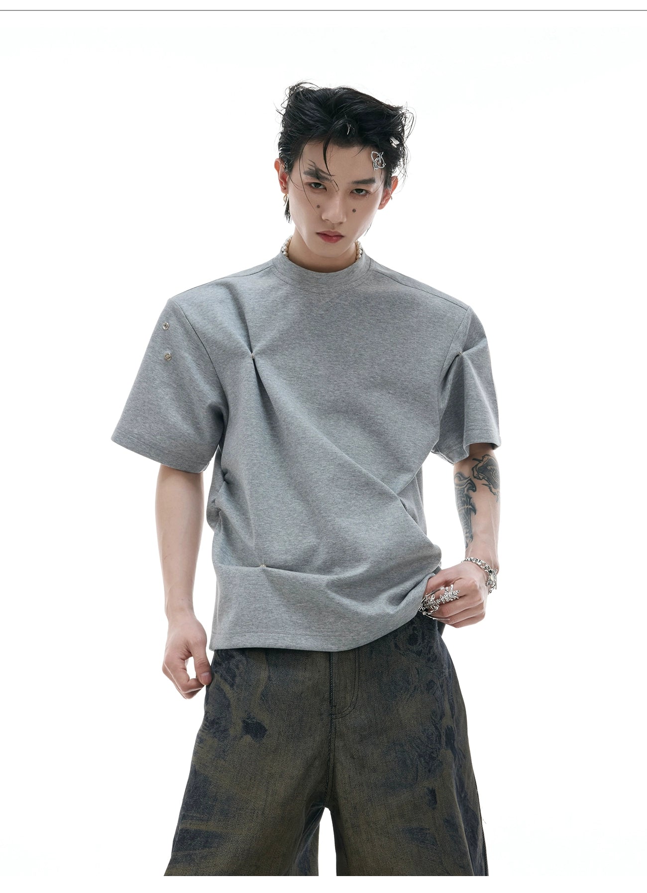Tactical Black Mock Neck T-Shirt