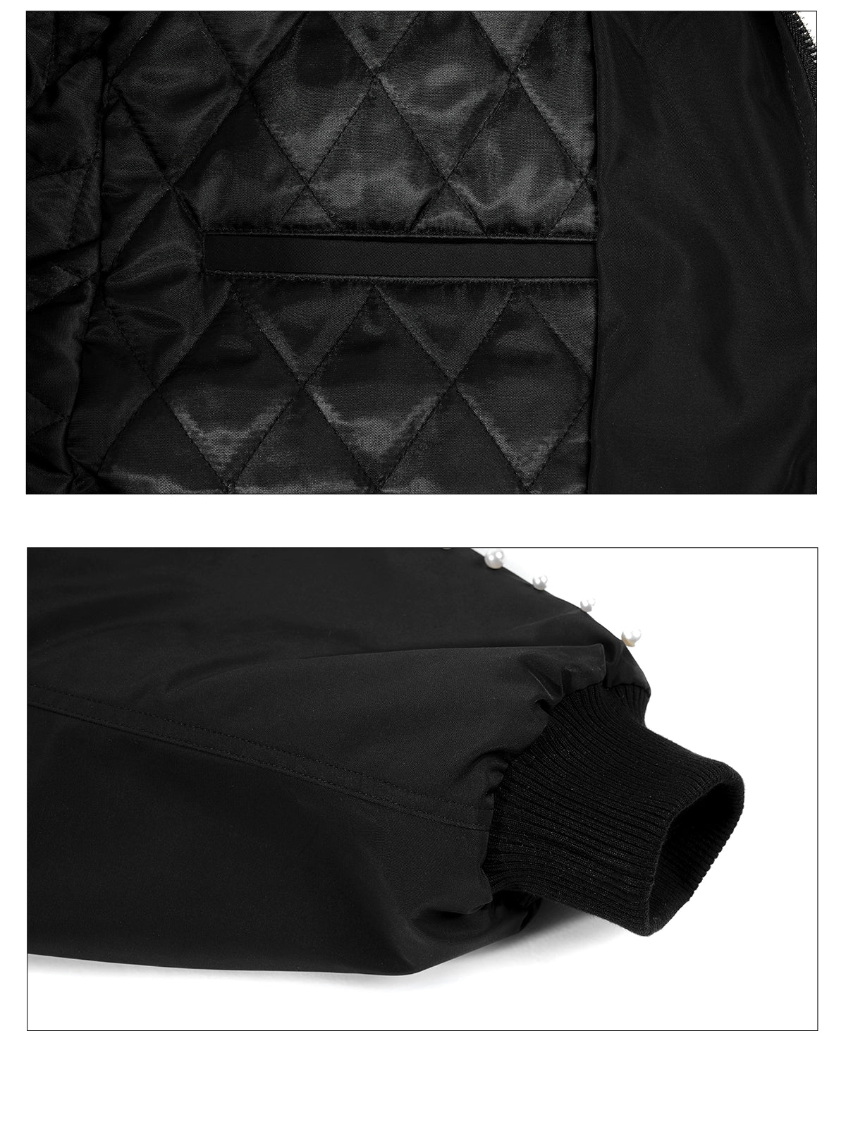 Plum Nova Studded Bomber Jacket