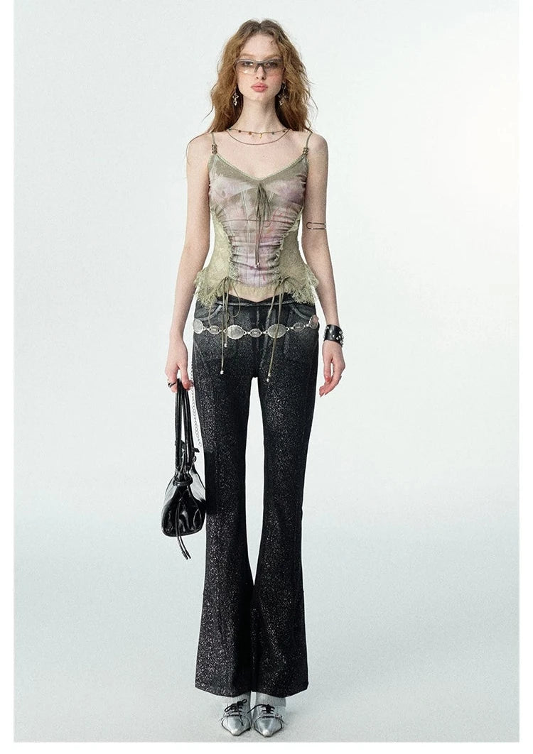 De la camisole de corset en dentelle akiva