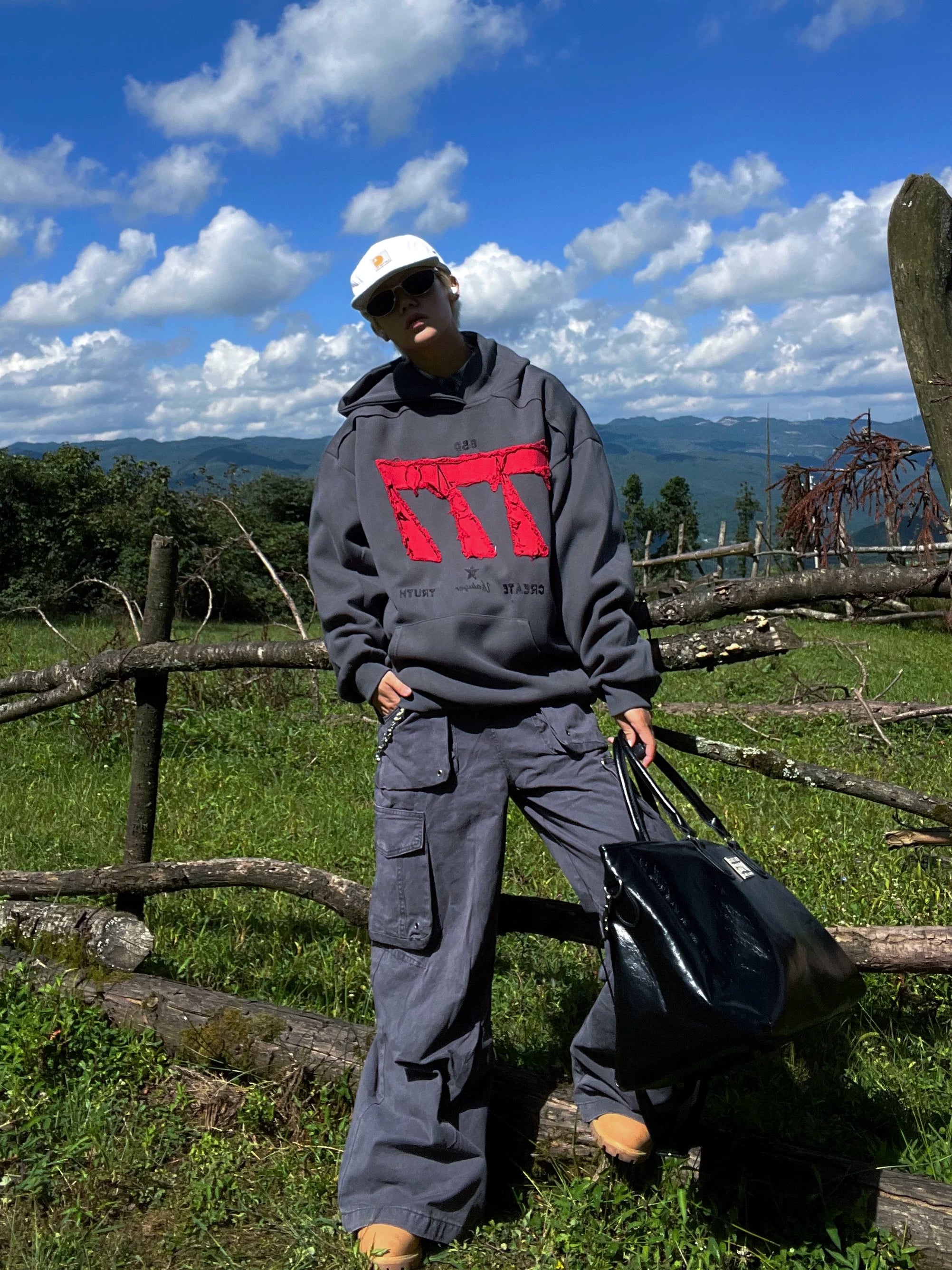 Frontier Bar Oversize Hoodie