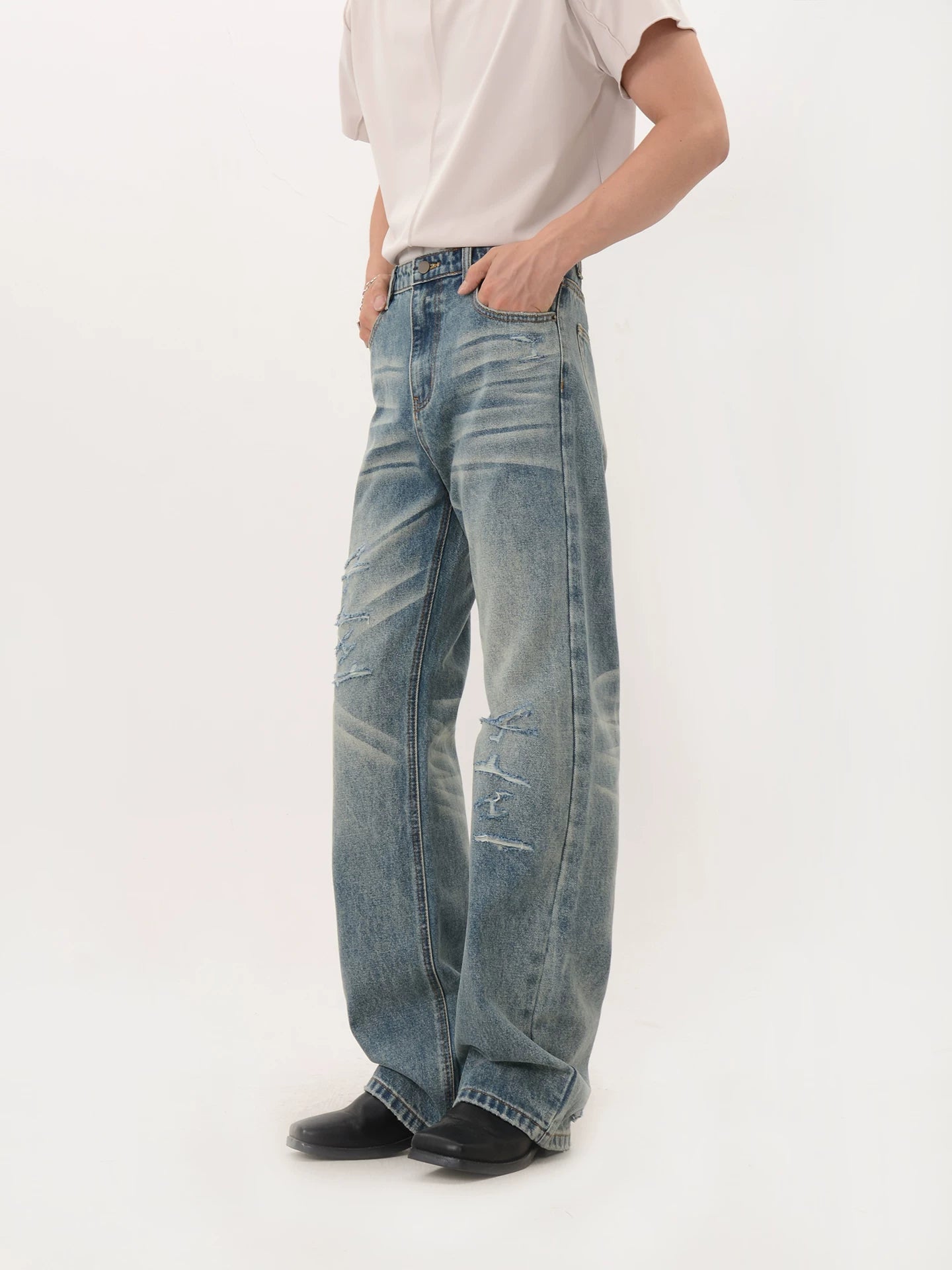 Faded Rift Wide Denim