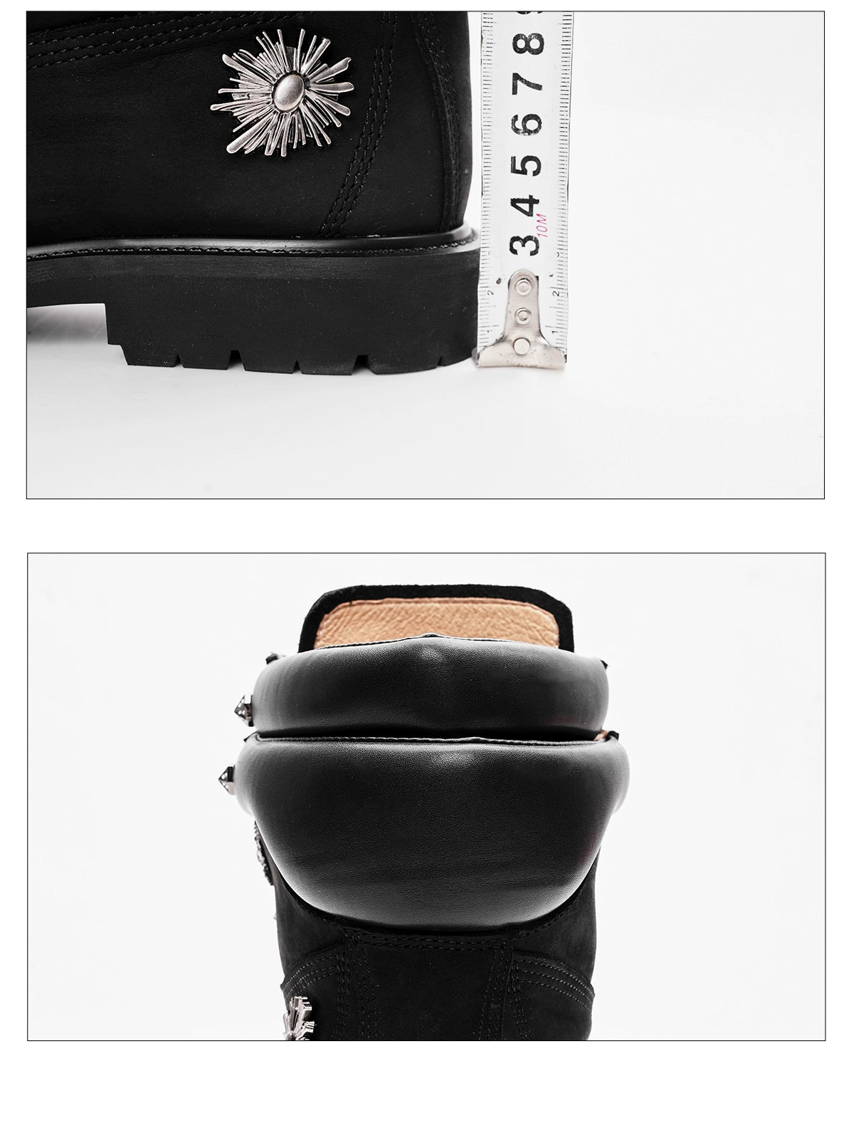 Midnight Inferno Sunburst Combat Boots