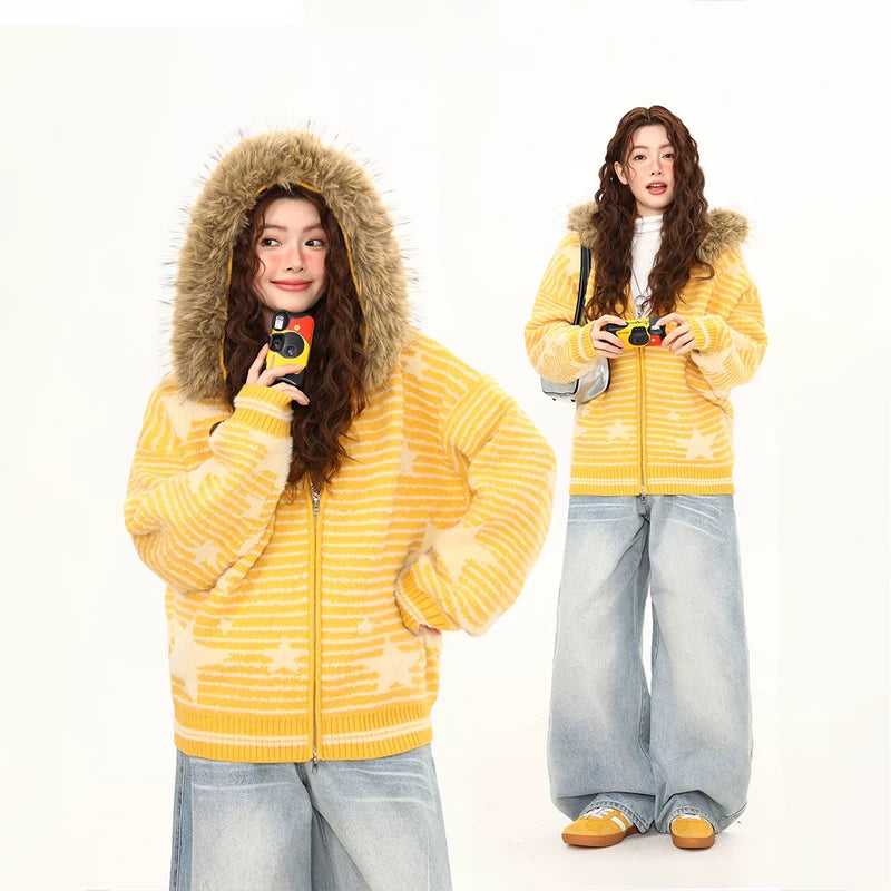 Sunrise Trail Faux-Fur Hooded Zip Jacket