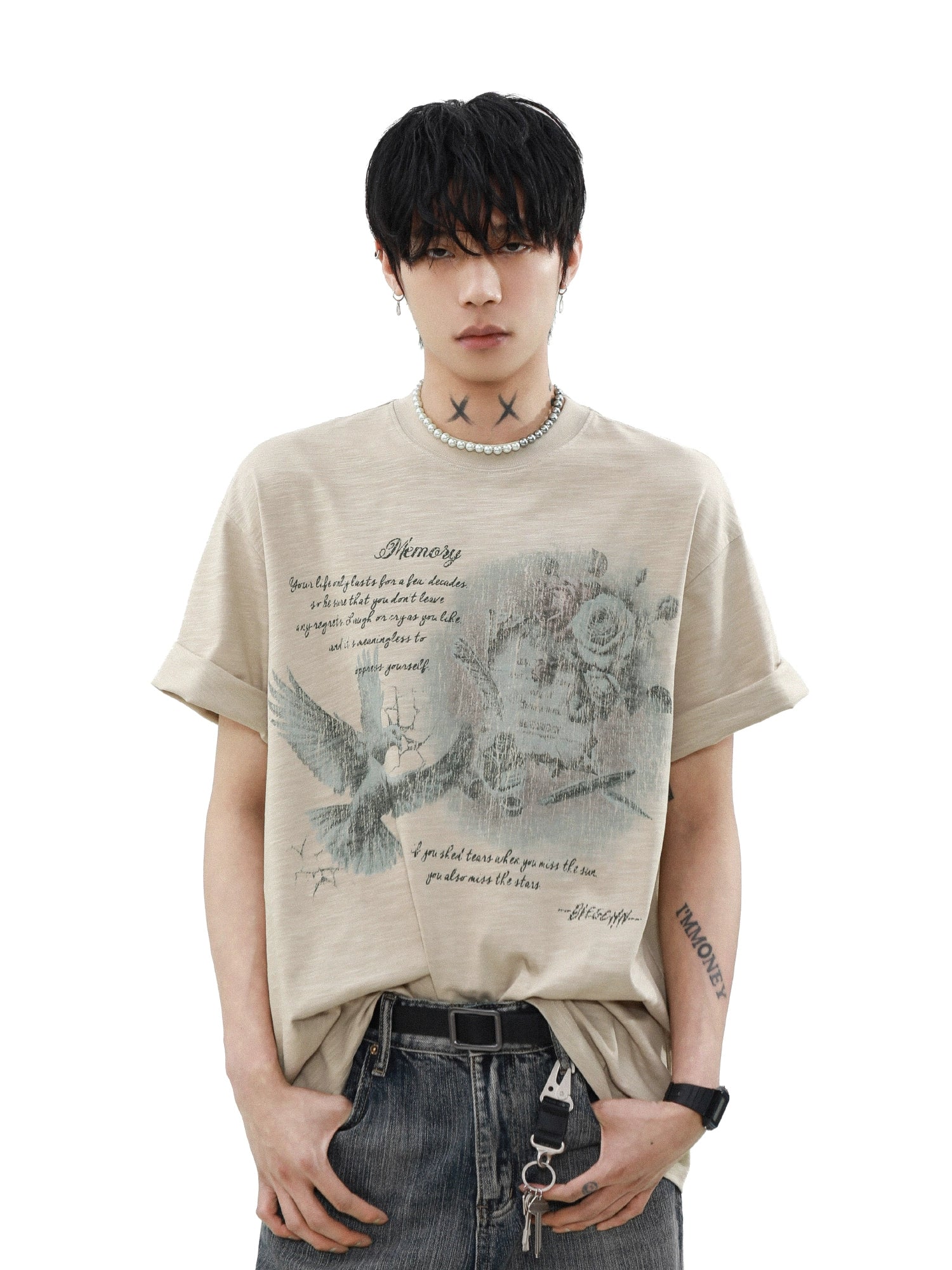 Faded Memory Dove Graphic Tee