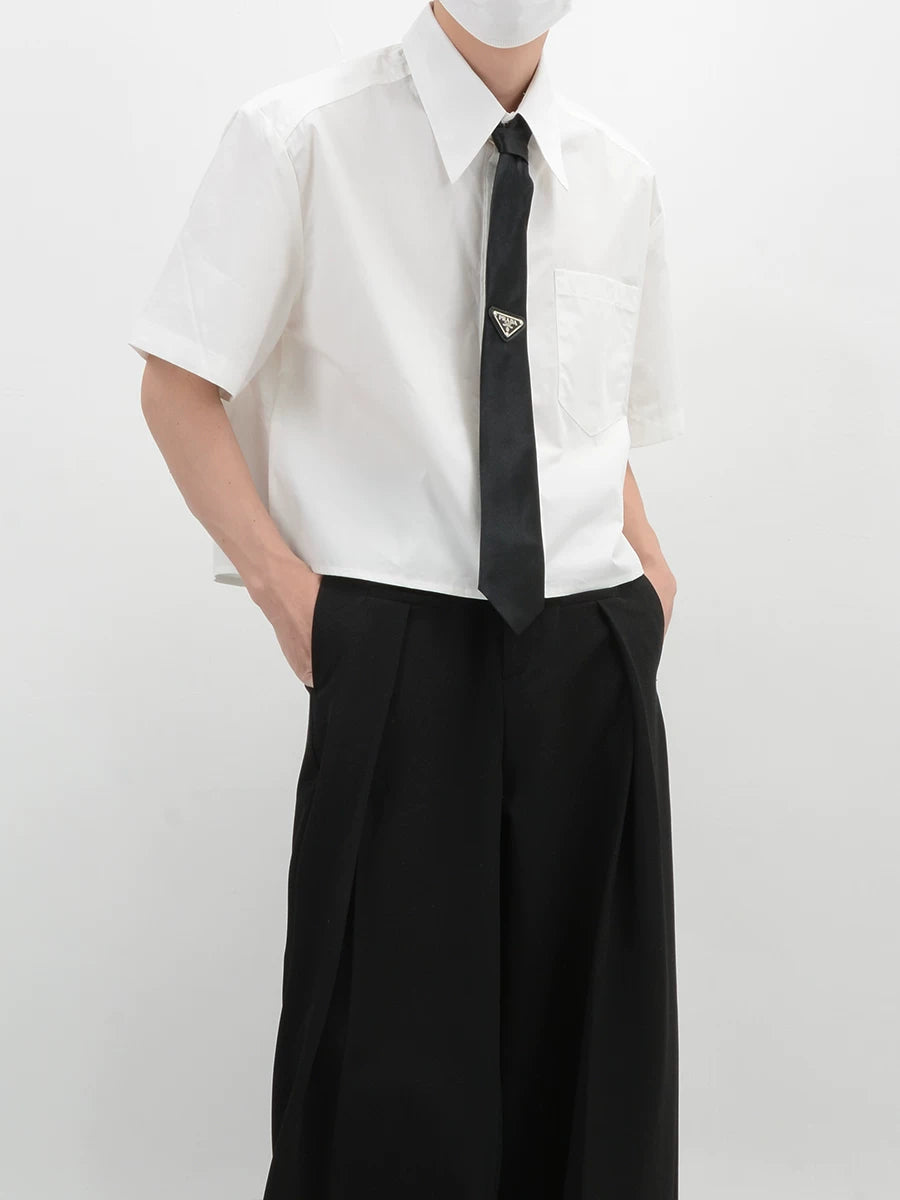 Inkline Boxy Crop Shirt
