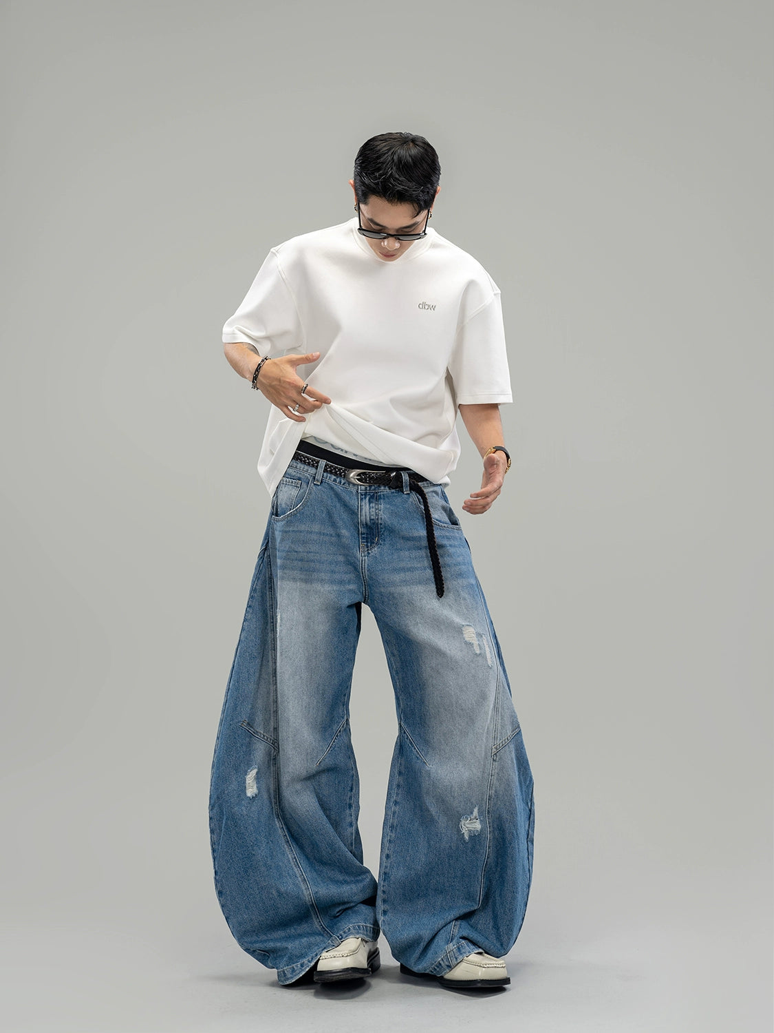 Denim Horizon Ultra-Wide Jeans