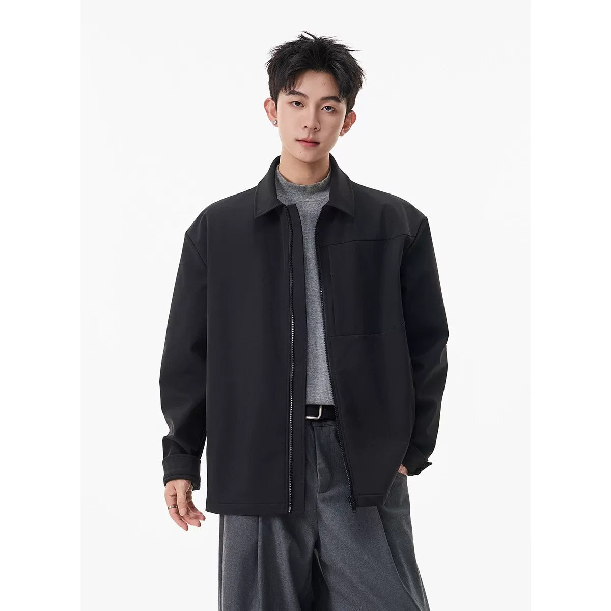 Field Minimal Zip Shirt Jacket