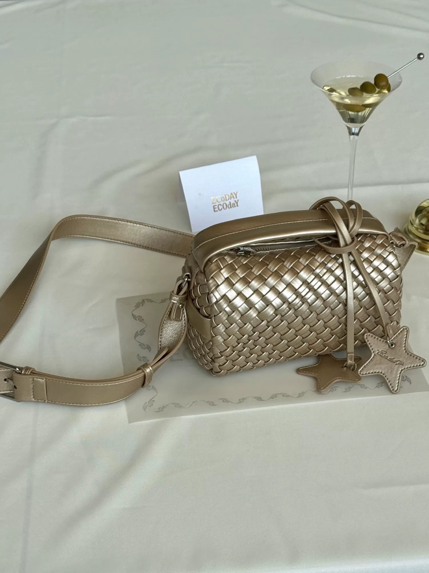 Woven Star Lunchbox Crossbody Bag - view 3