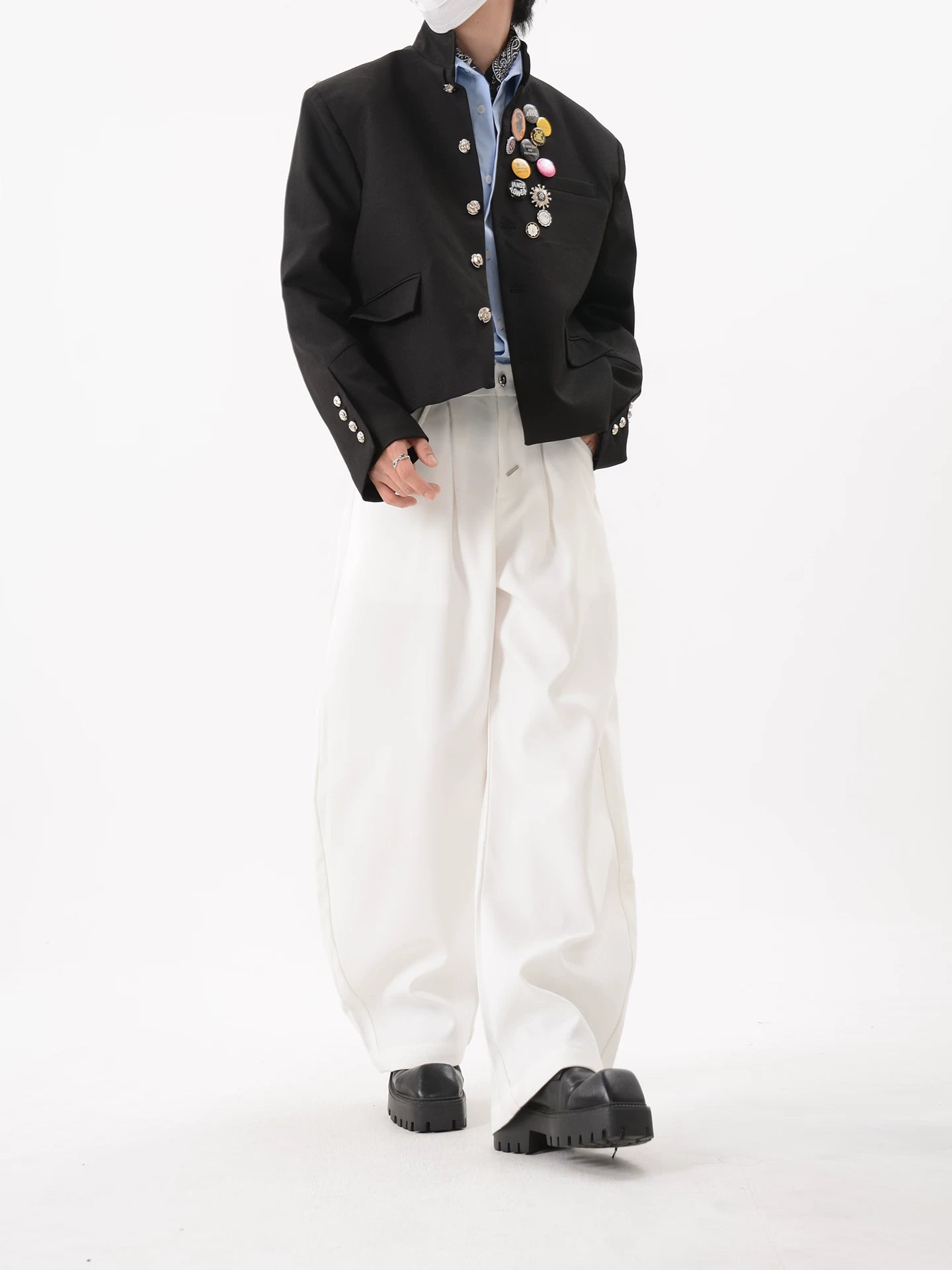 Clubroom Crest Cropped Blazer
