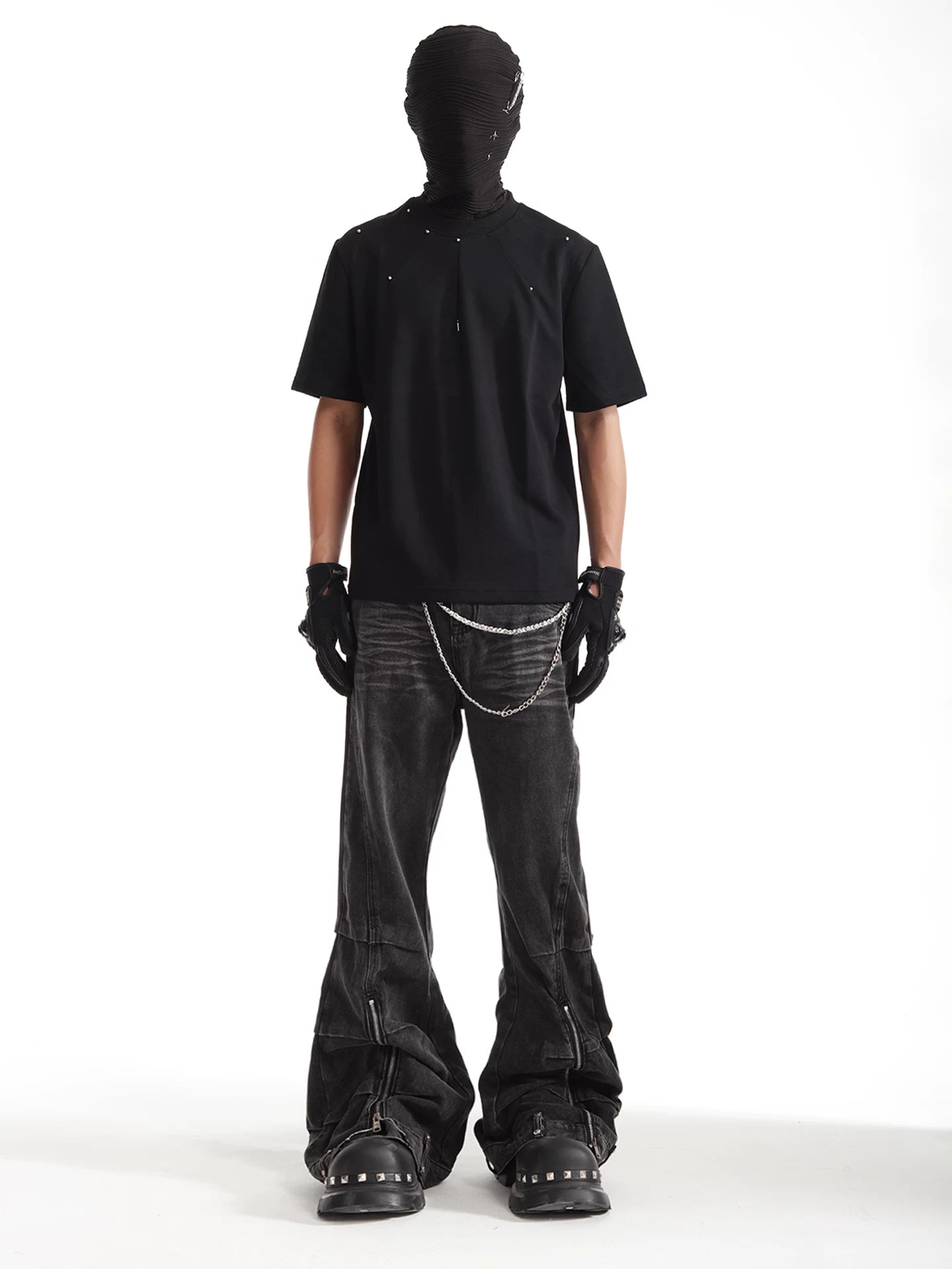 Shadow Flare Zip Denim Jeans