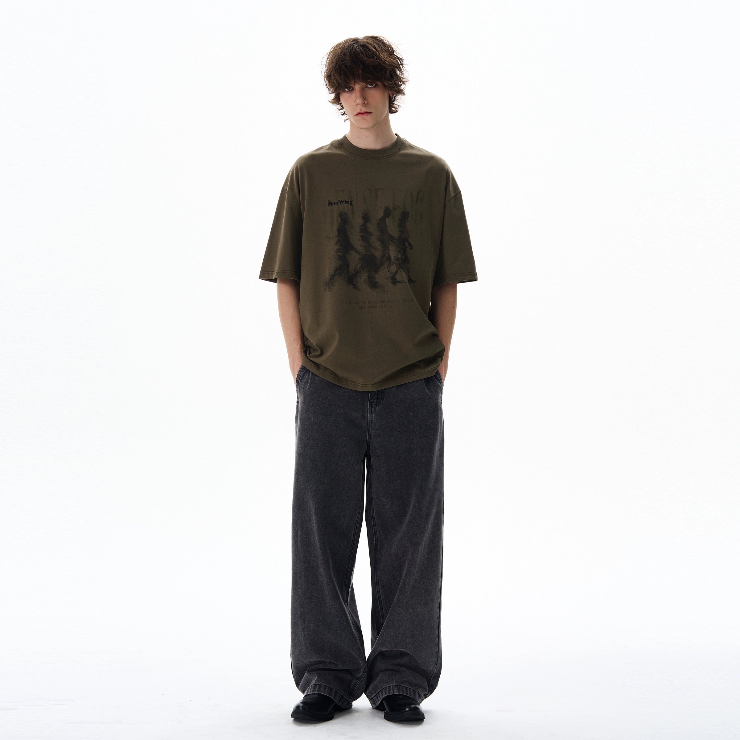 Dense Fog Graphic Oversized Tee