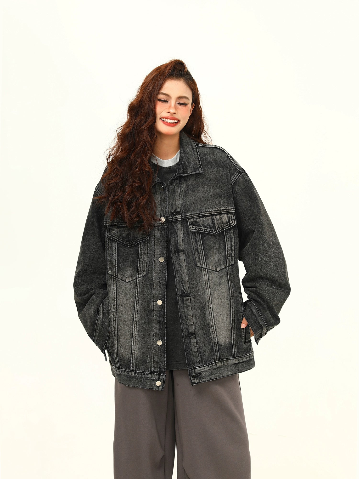 Urban Fade Oversized Denim Jacket