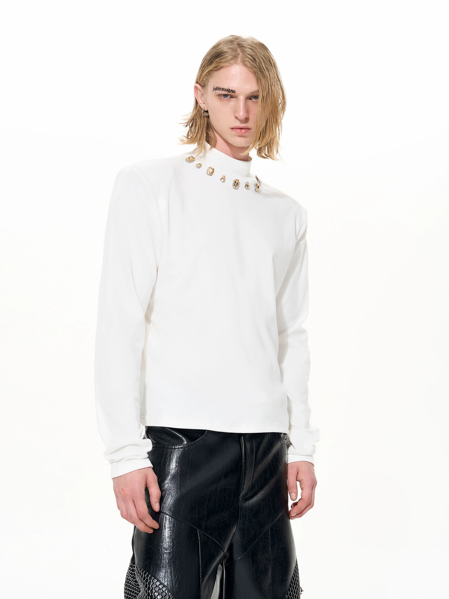 Gilded Halo Gem Neck Longsleeve