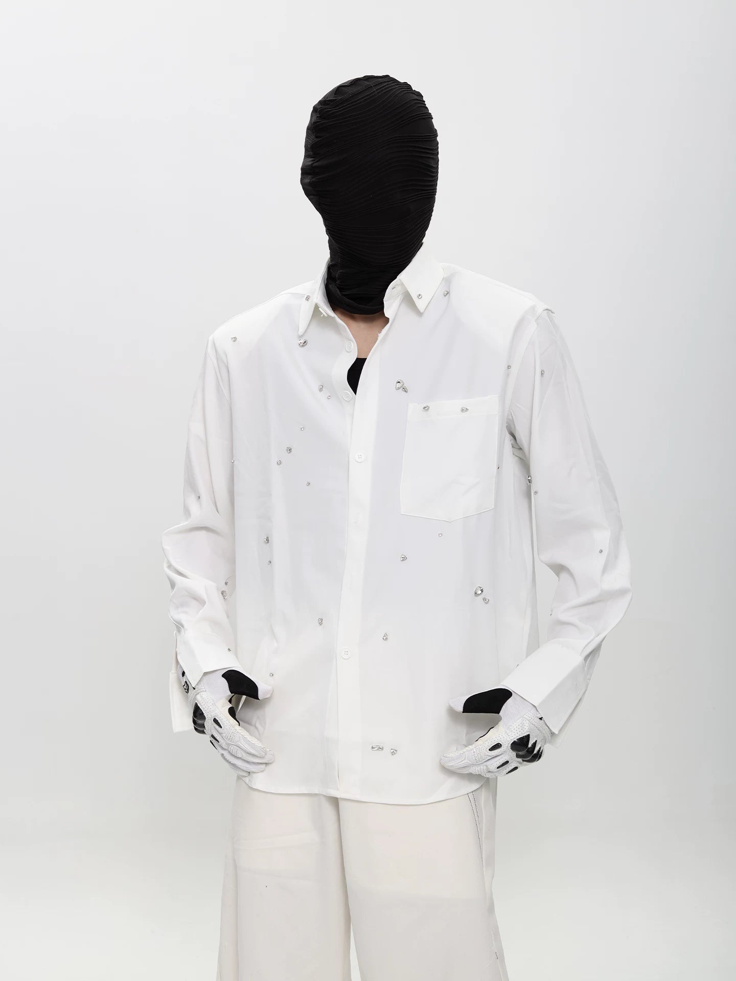 Stellar Drift Speckled Black Shirt