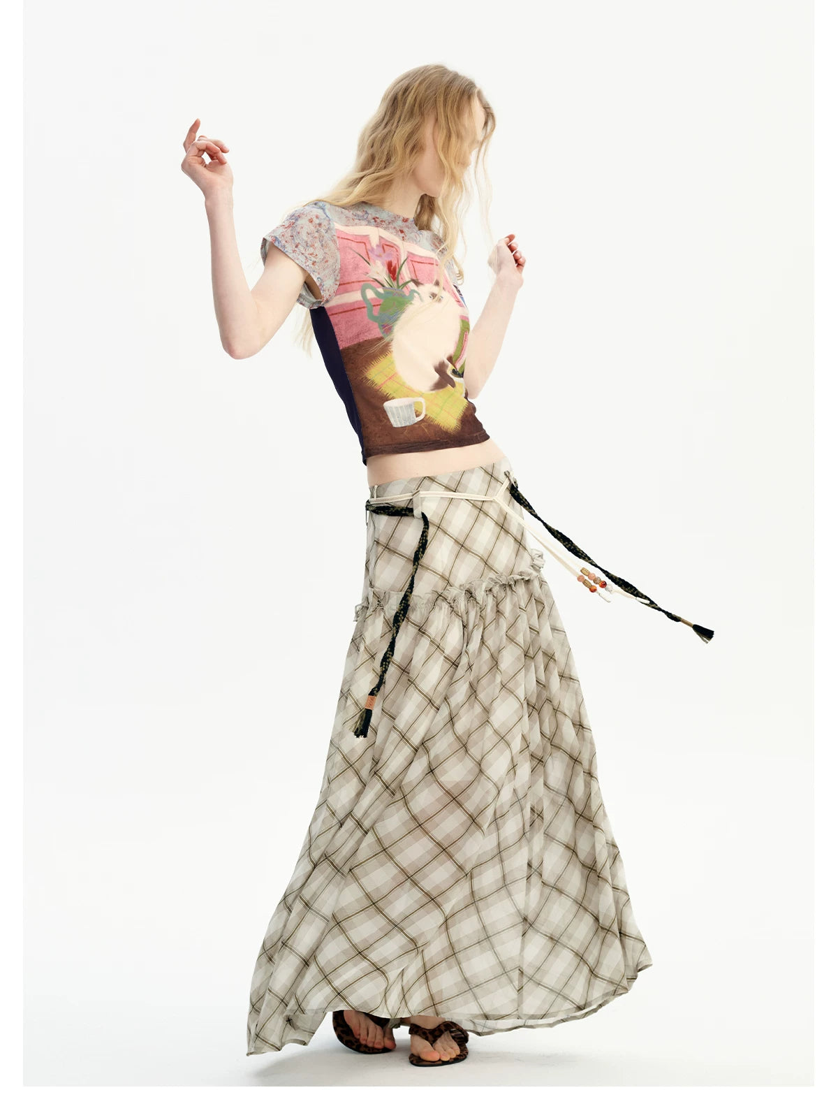 Prairie Lattice Breeze Maxi Skirt