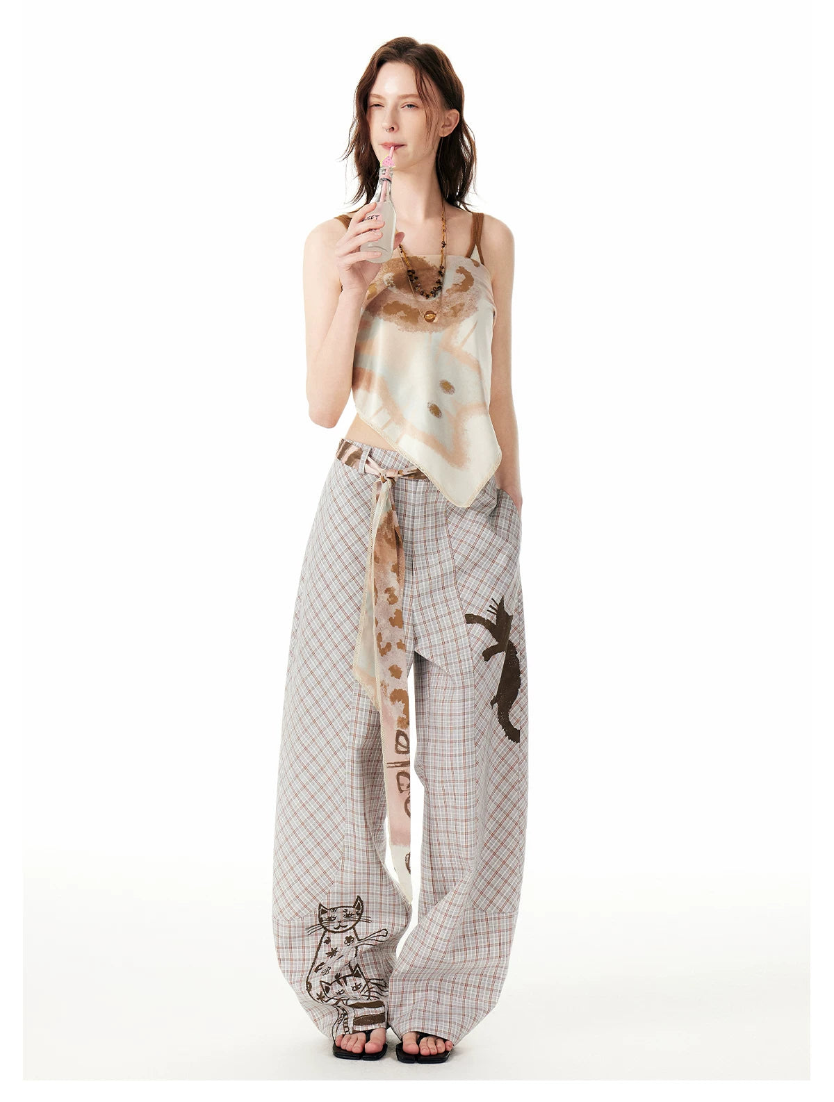 People Need Cats Painterly Wrap Bandana