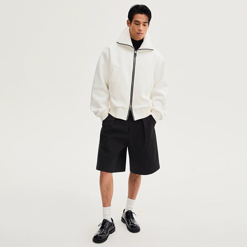 CollarRamp High-Neck Zip Bomber