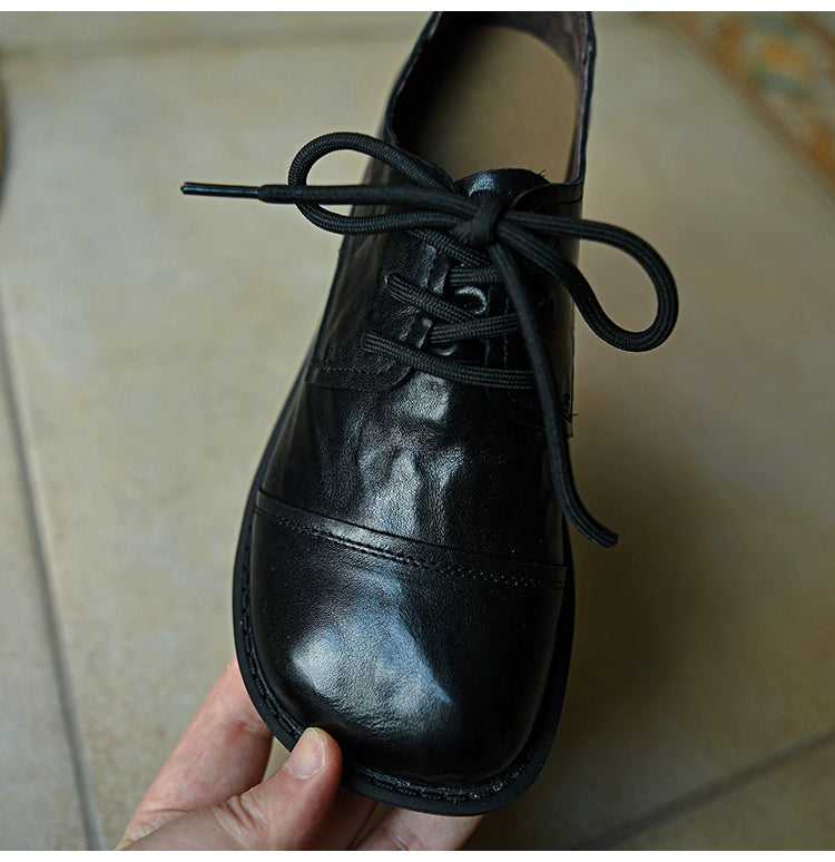 Obsidian Square Oxford Shoes