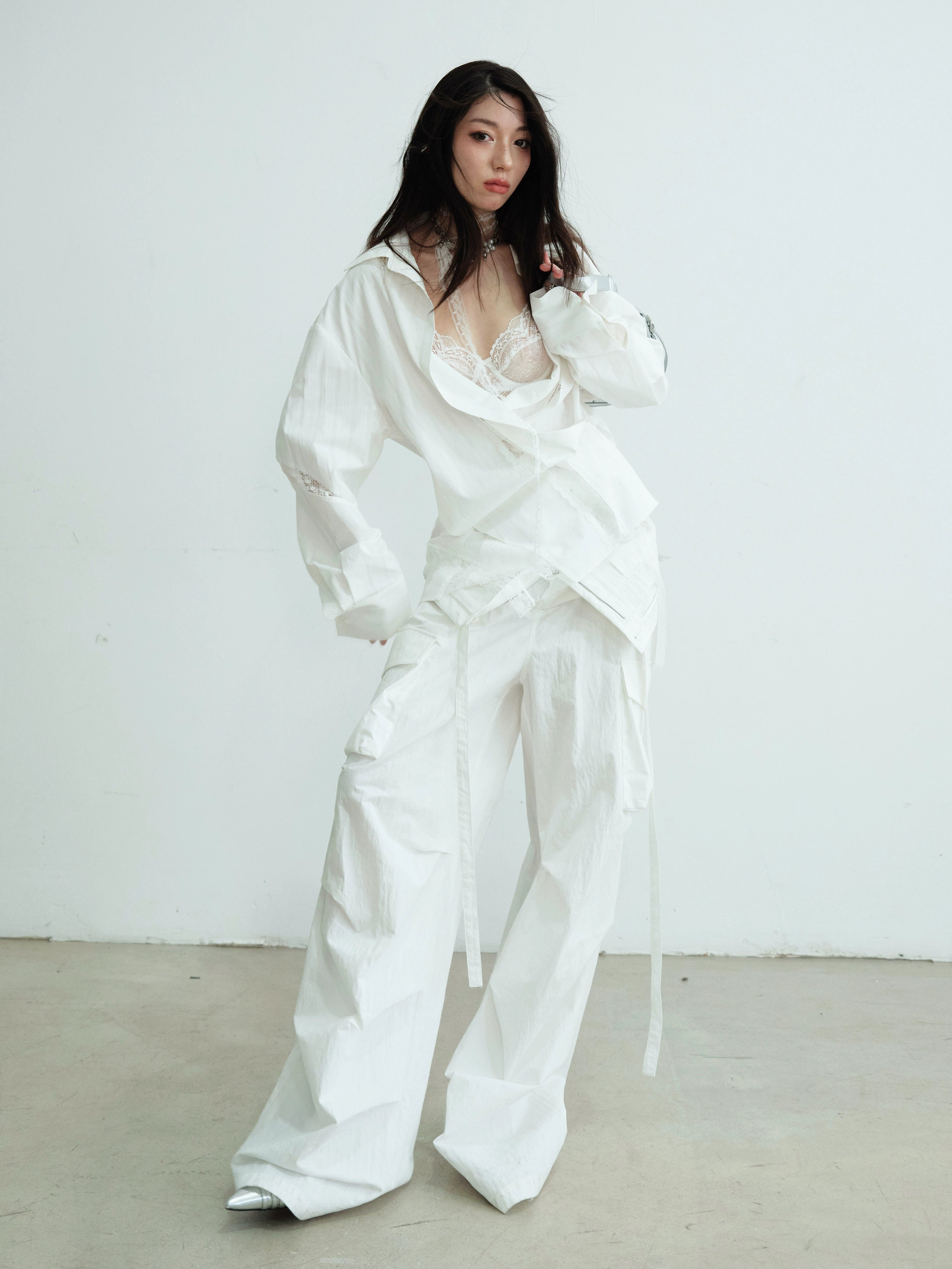 Classic White Cotton Long Sleeve Shirt