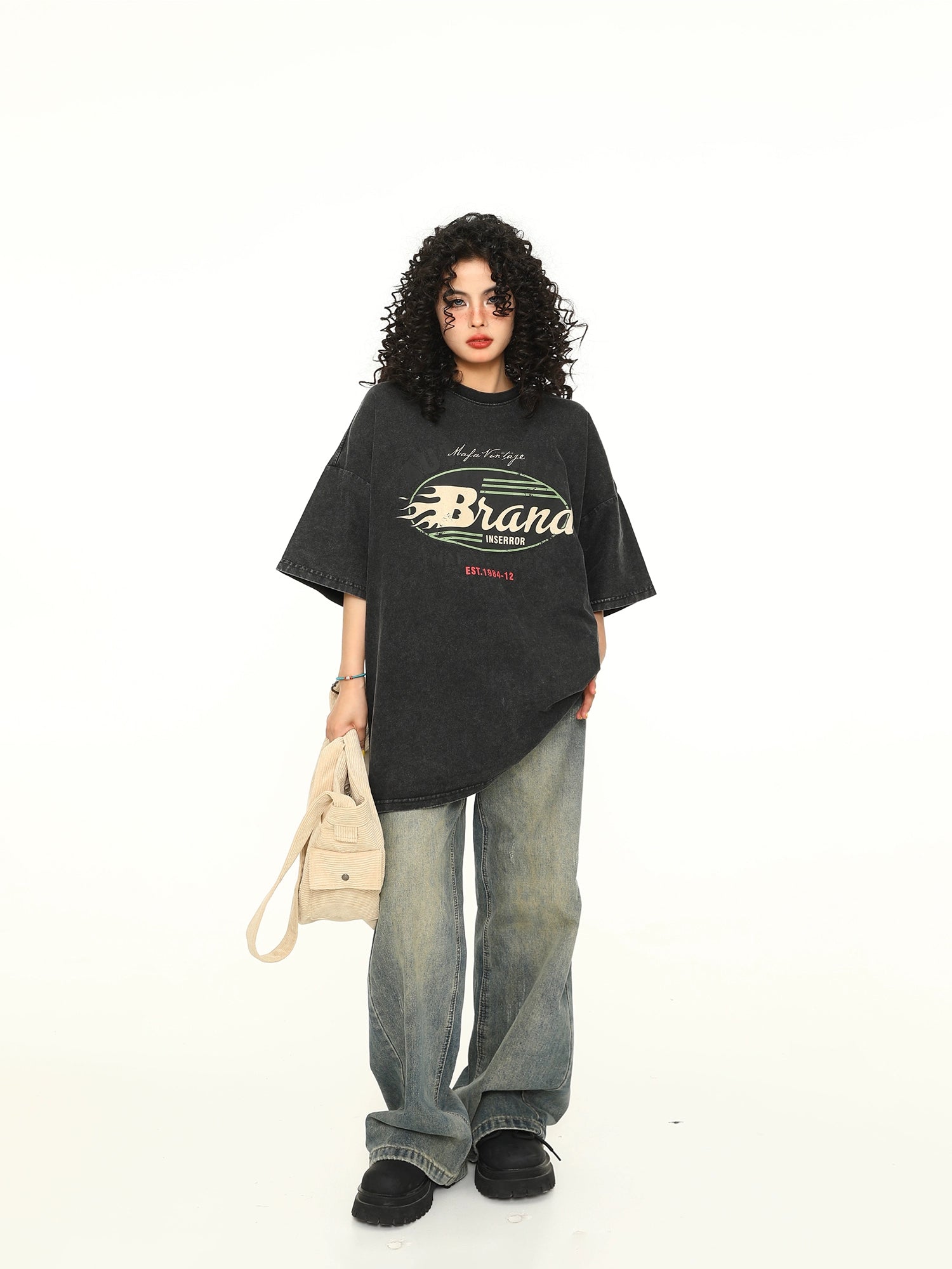 Retro Flame Logo Tee