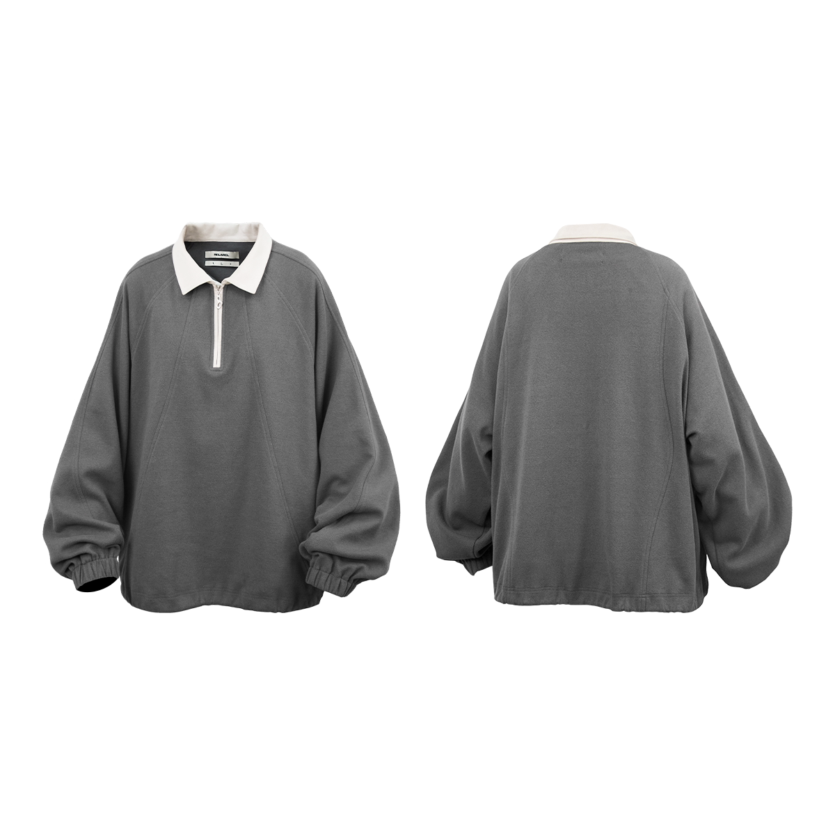 Half Zip Raglan Polo Pullover