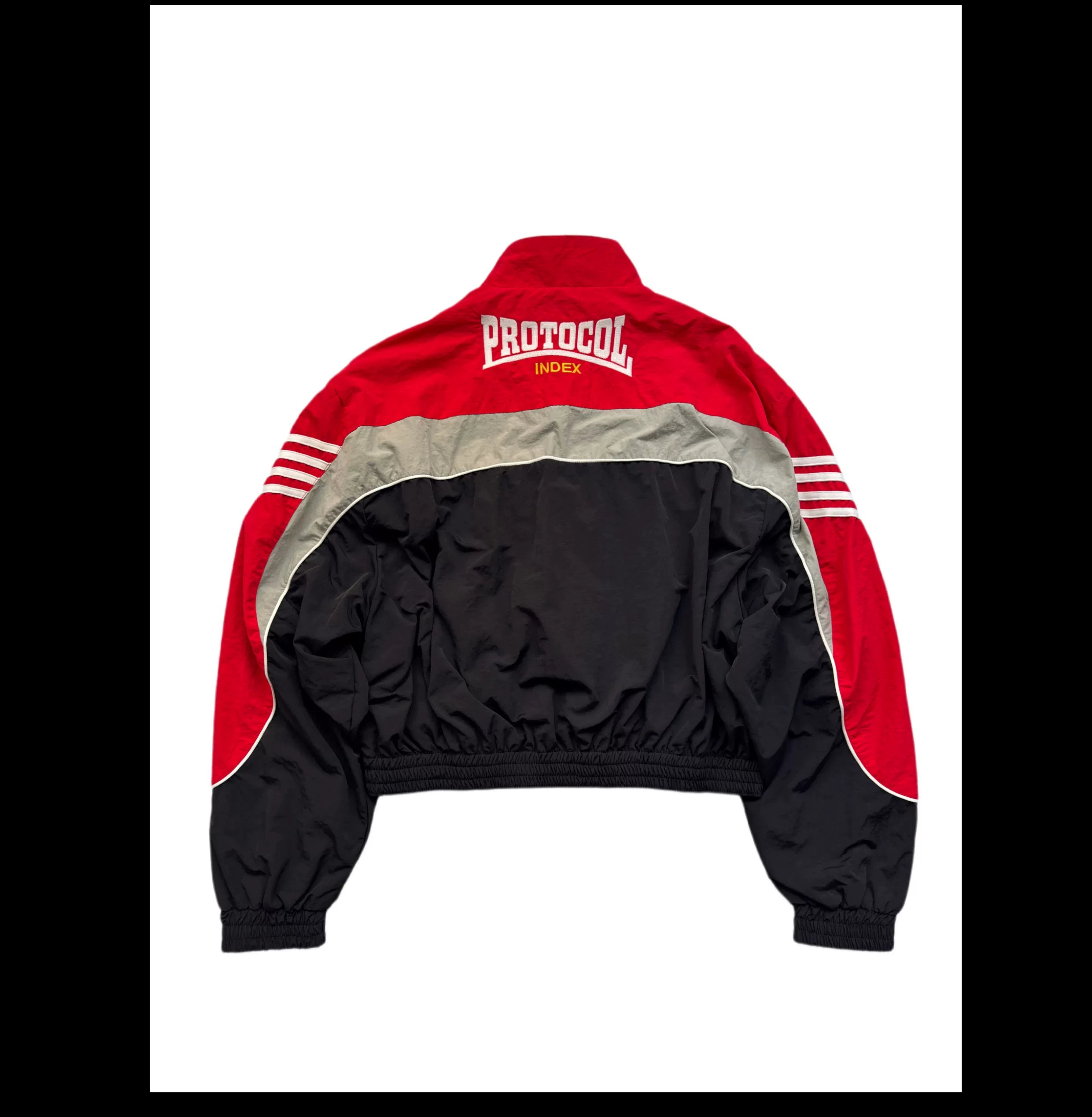 Protocol Sprint Stripe Cropped Track Jacket