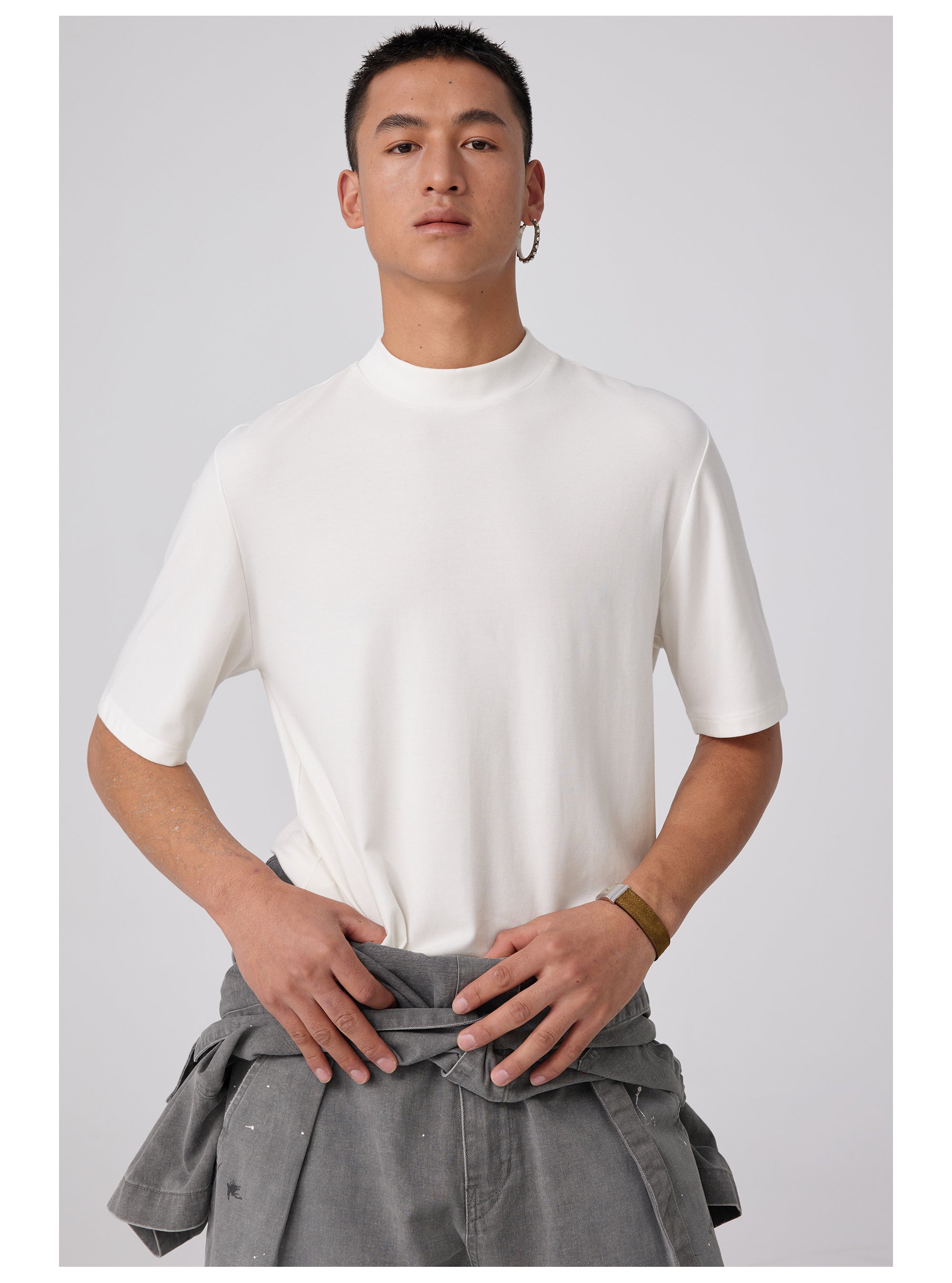 Wool Slim-Fit Turtleneck T-shirt
