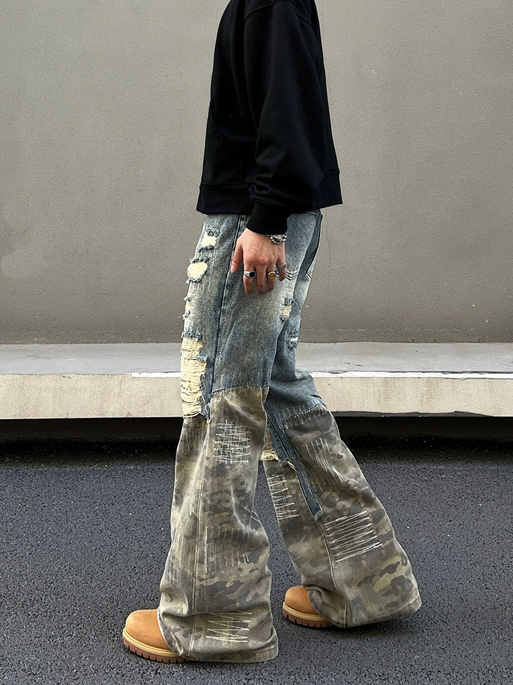 Urban Relic Patchwork Cargo Jeans