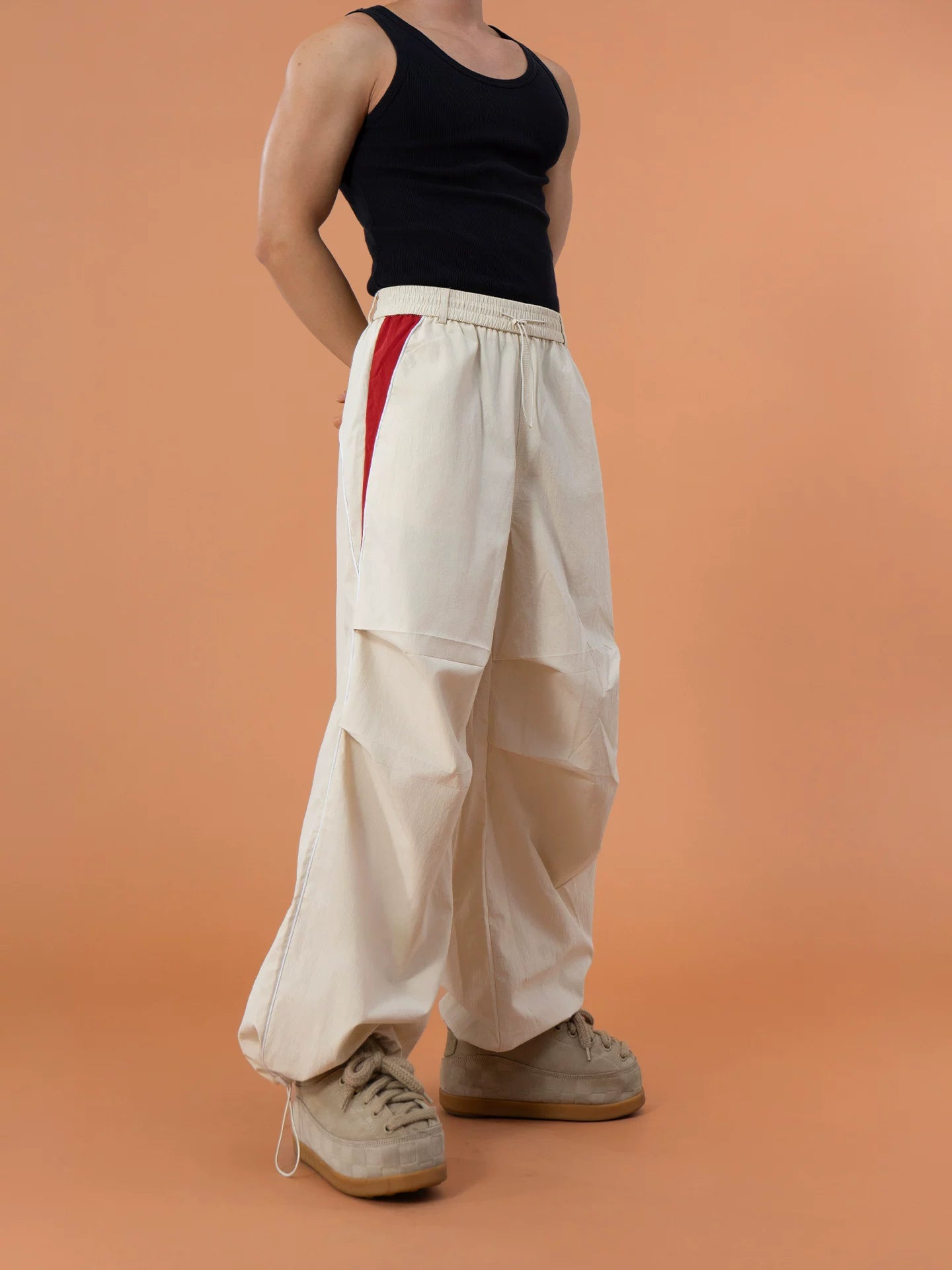 Sidewave Contrast Track Parachute Pants