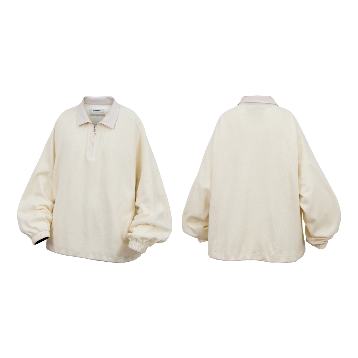 Half Zip Raglan Polo Pullover