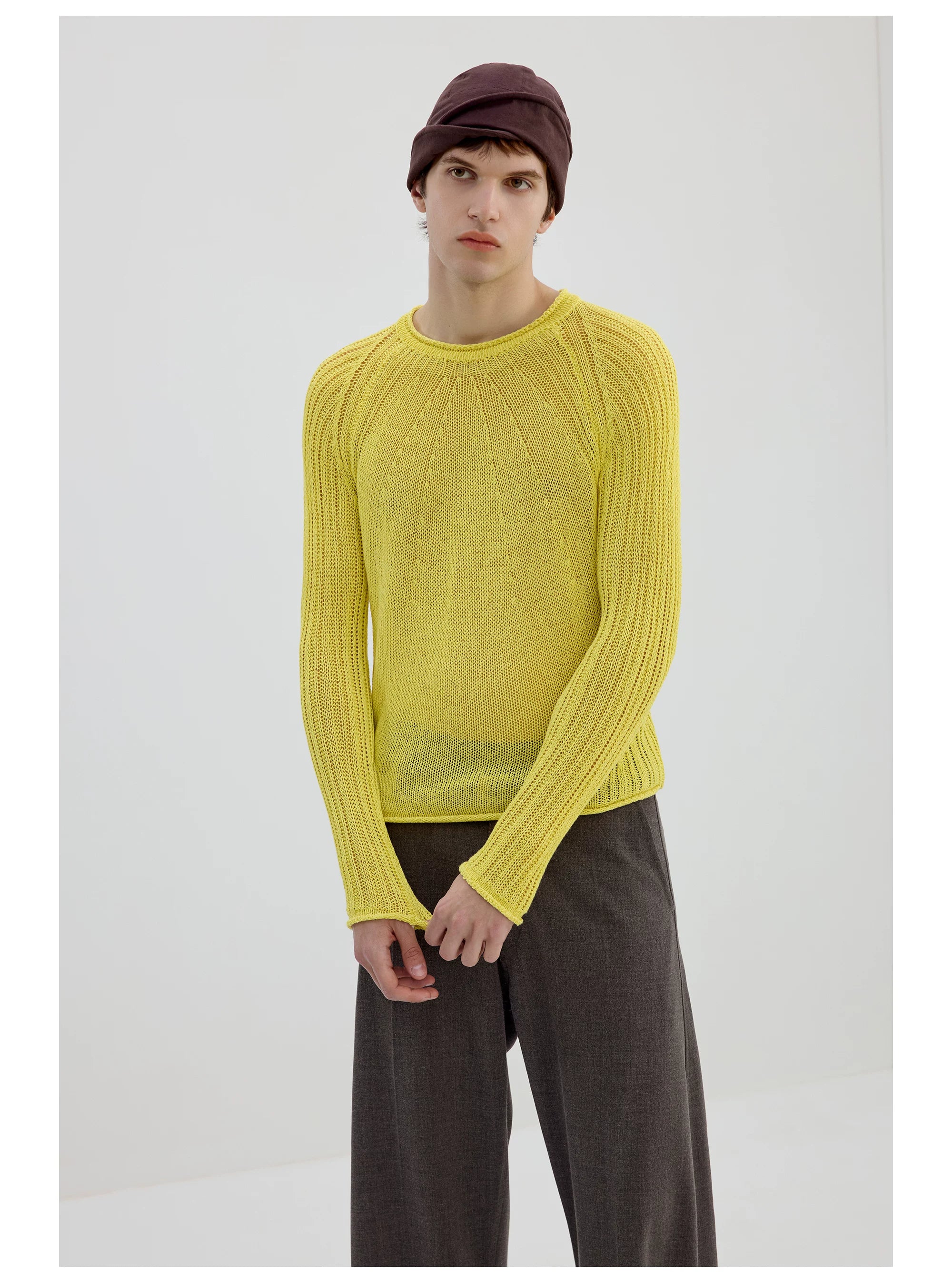 Sunmesh Sheer Knit Sweater