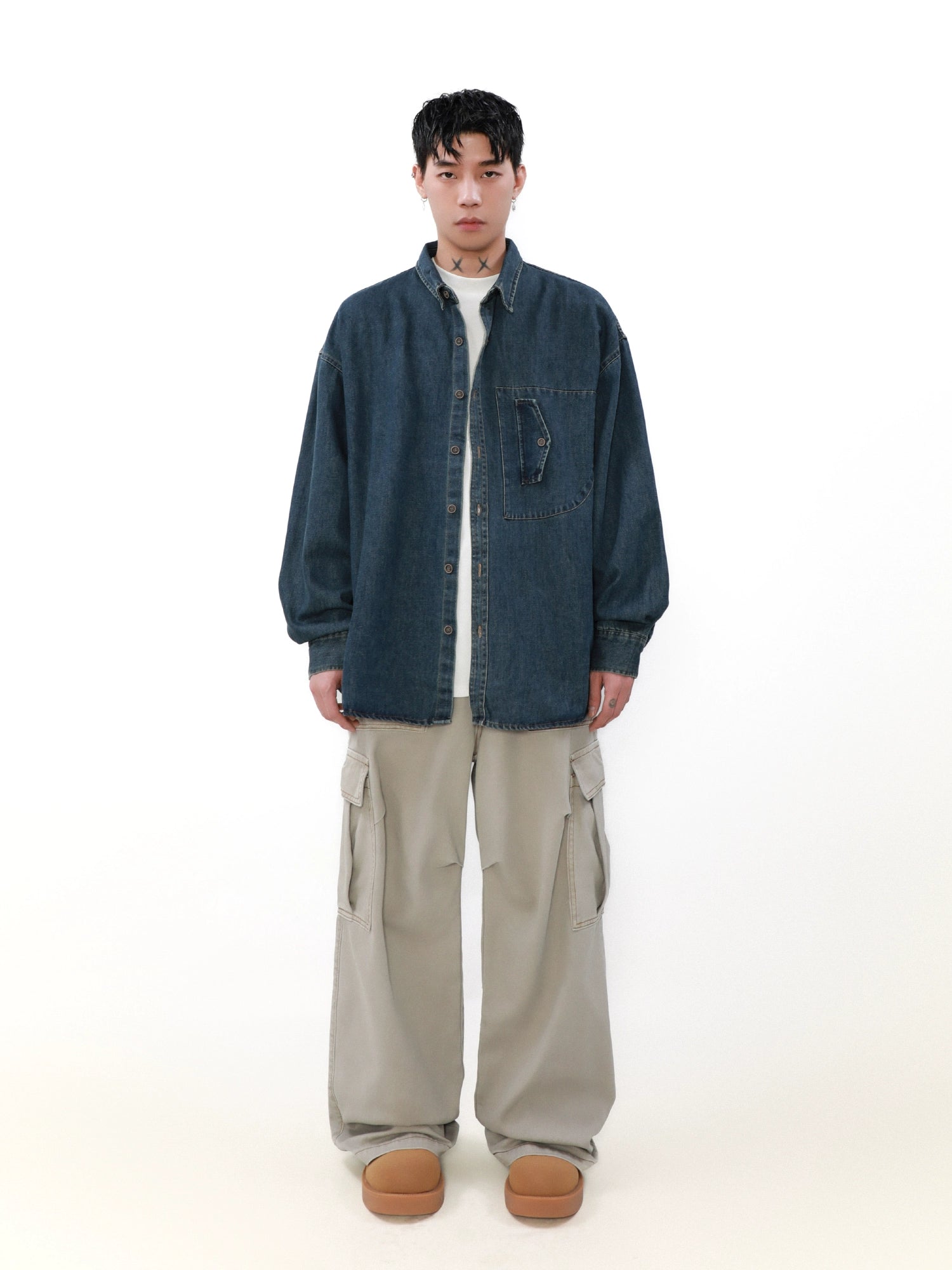 Ease Oversized Denim Shirt