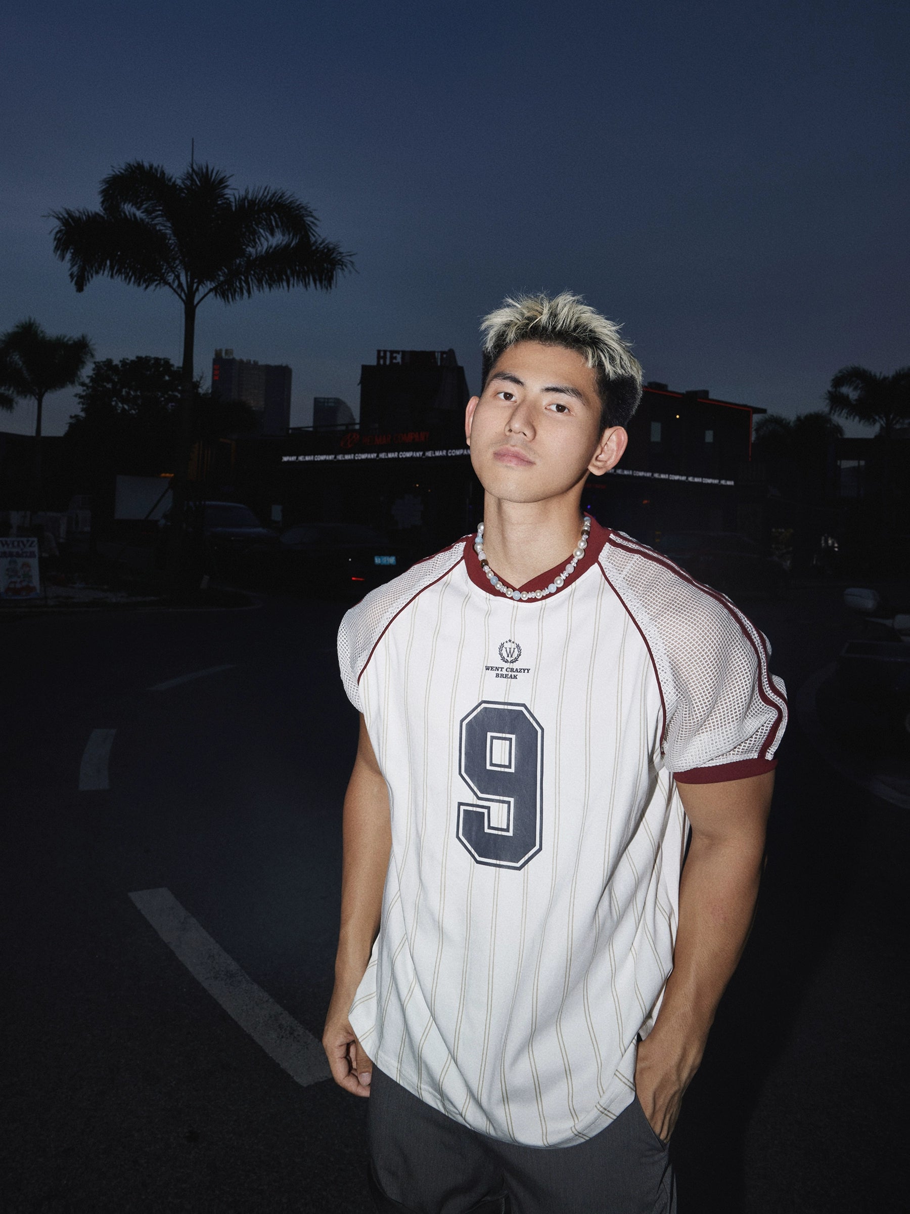 Vintage Pinstripe Baseball Jersey Shirt