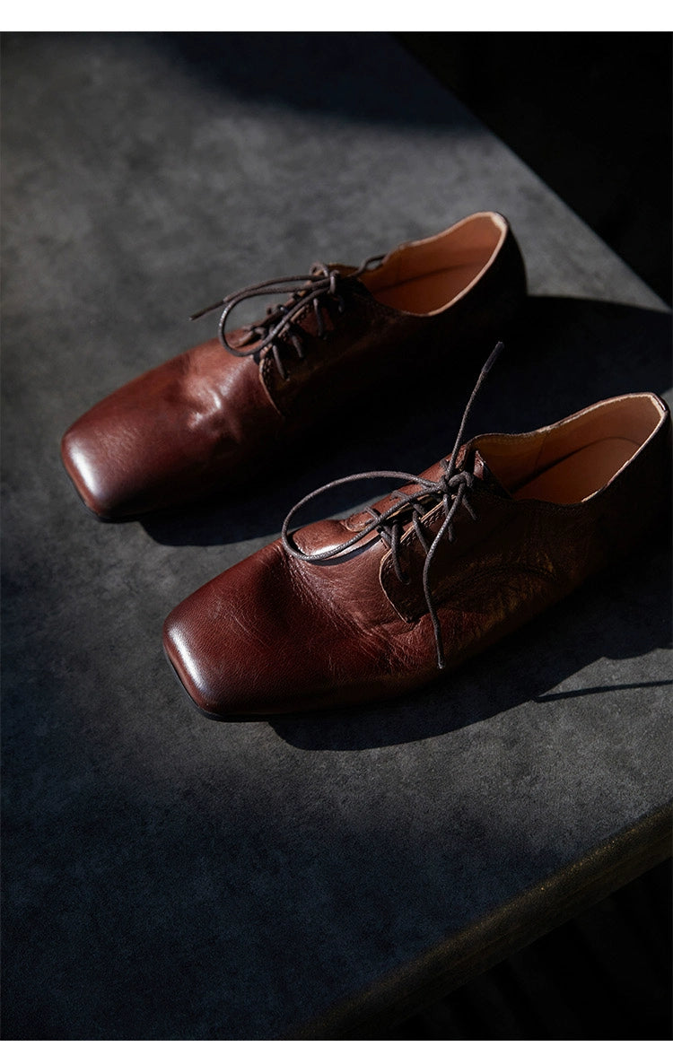 Vintage Leather Oxford Shoes