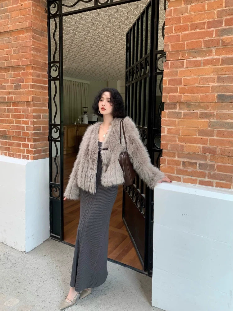Fluffy Faux Fur Jacket