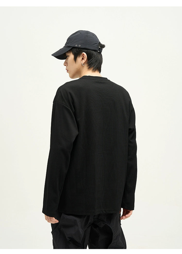 Long-Sleeve Crew Neck T-Shirt