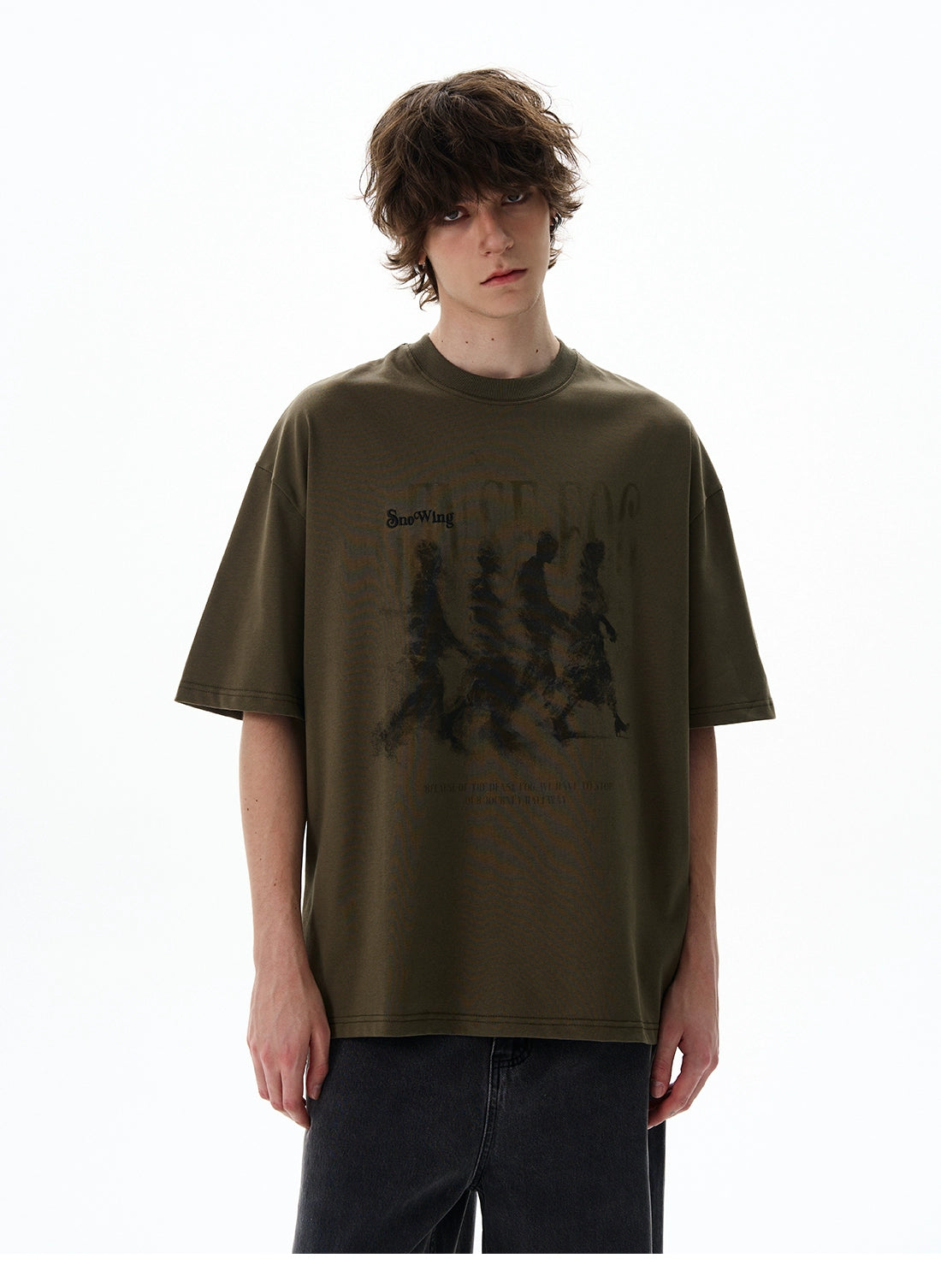 Dense Fog Graphic Oversized Tee